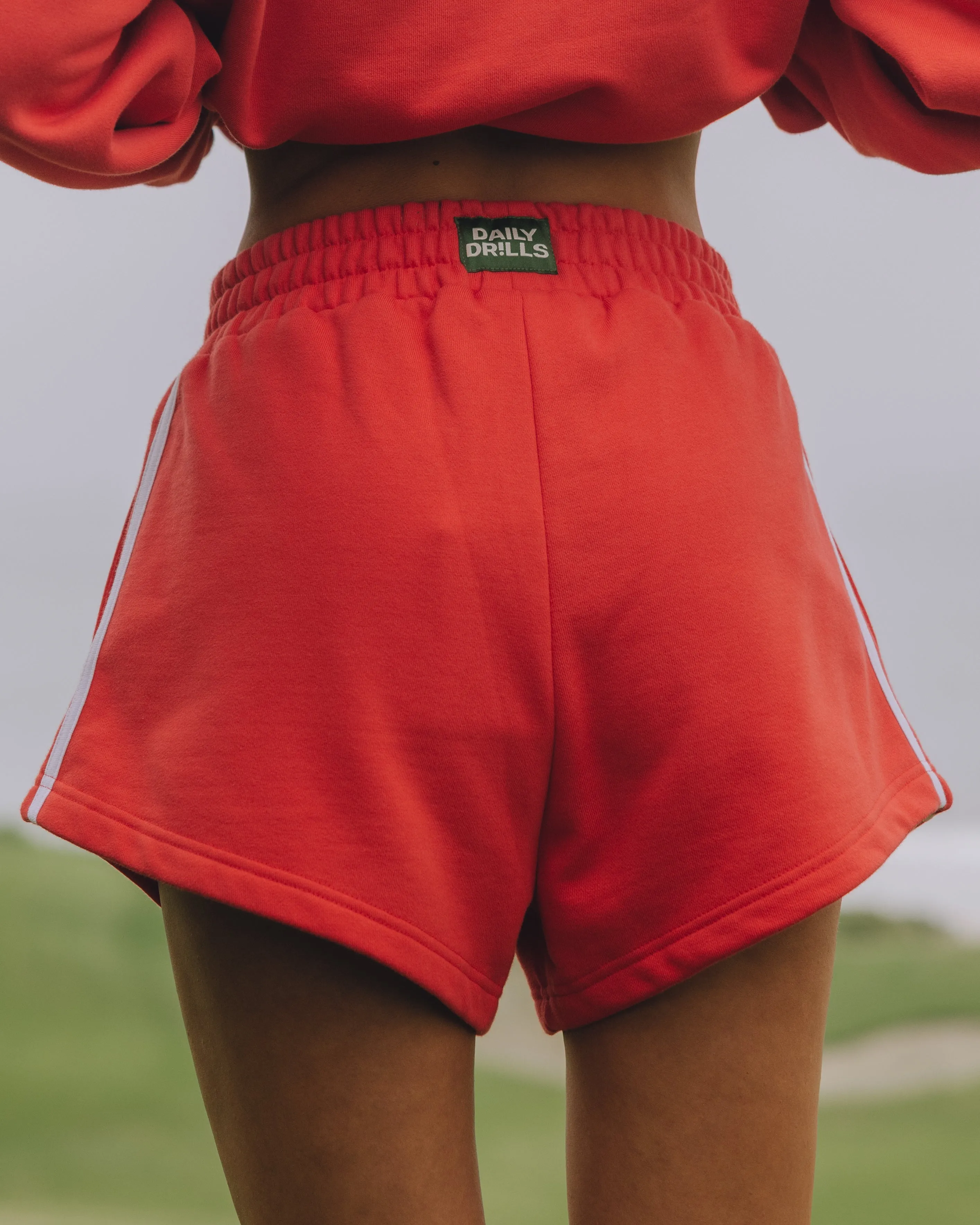 Fleece Super Shorts with Stripes - Heart sold by Daily Drills product image thumbnail 2