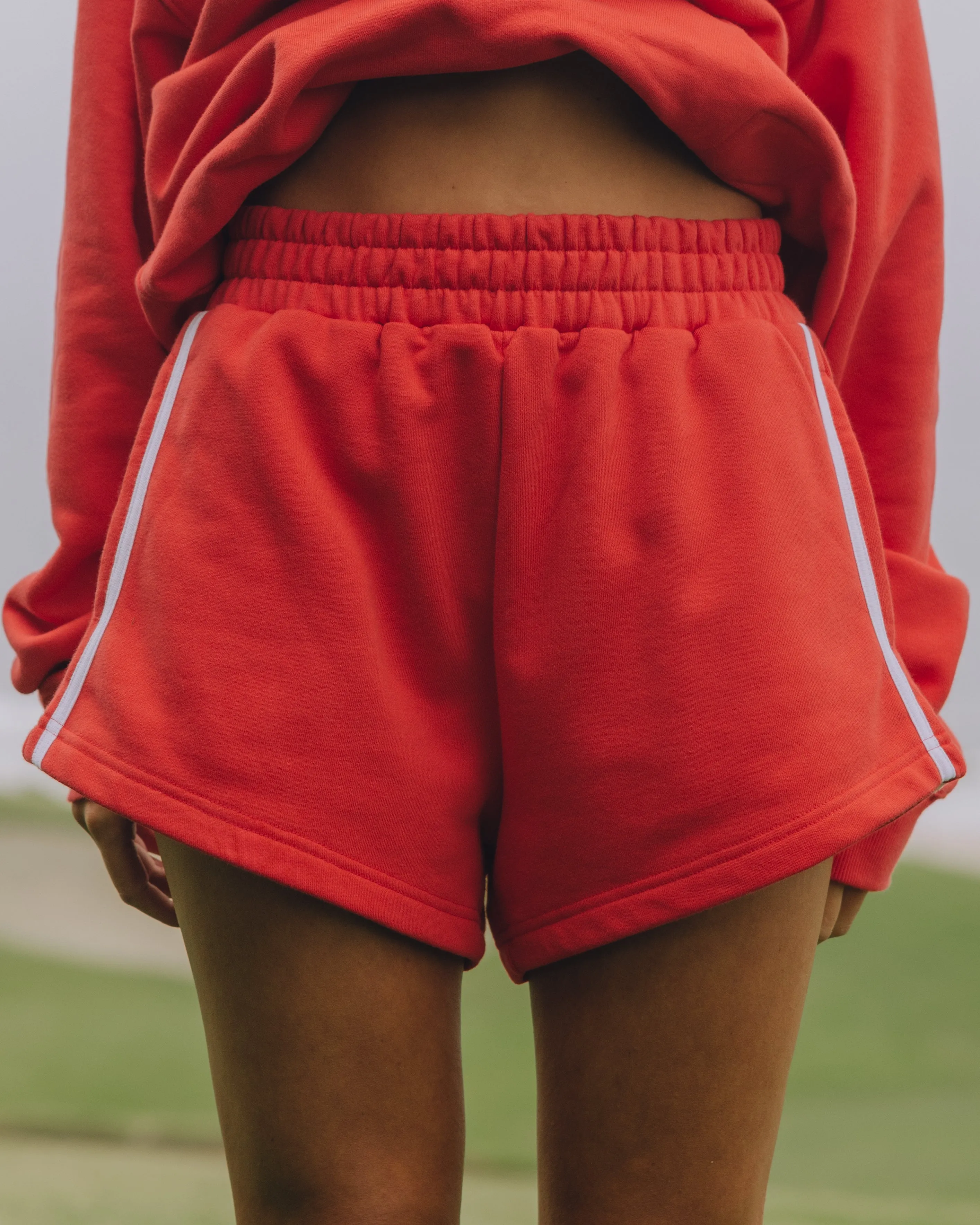 Fleece Super Shorts with Stripes - Heart sold by Daily Drills product image thumbnail 3