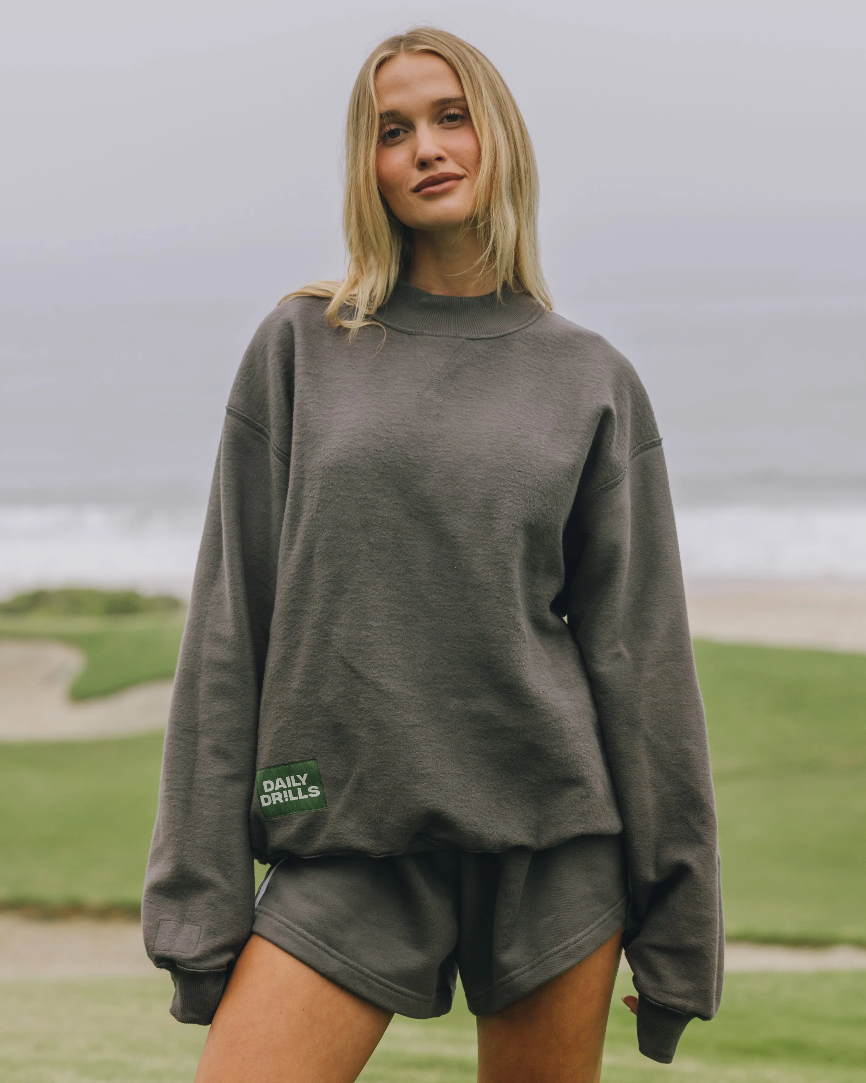 Fleece Vintage Crew - Vintage Black sold by Daily Drills product image thumbnail 4