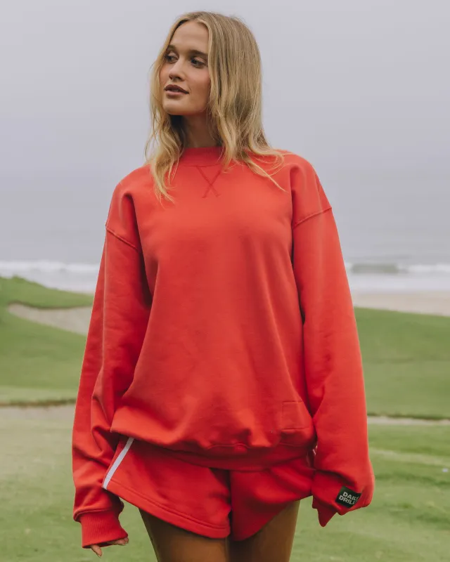 Fleece Vintage Crew - Heart sold by Daily Drills