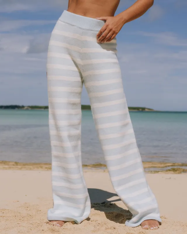 Knit Pants - Lake Day + Cream stripe sold by Daily Drills