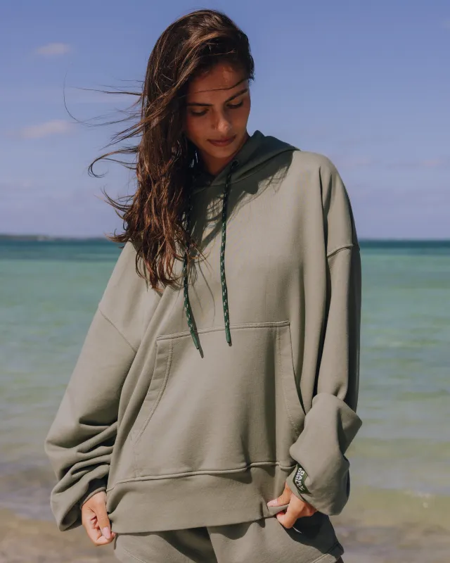 Oversized Paracord Hoodie - DD Green sold by Daily Drills