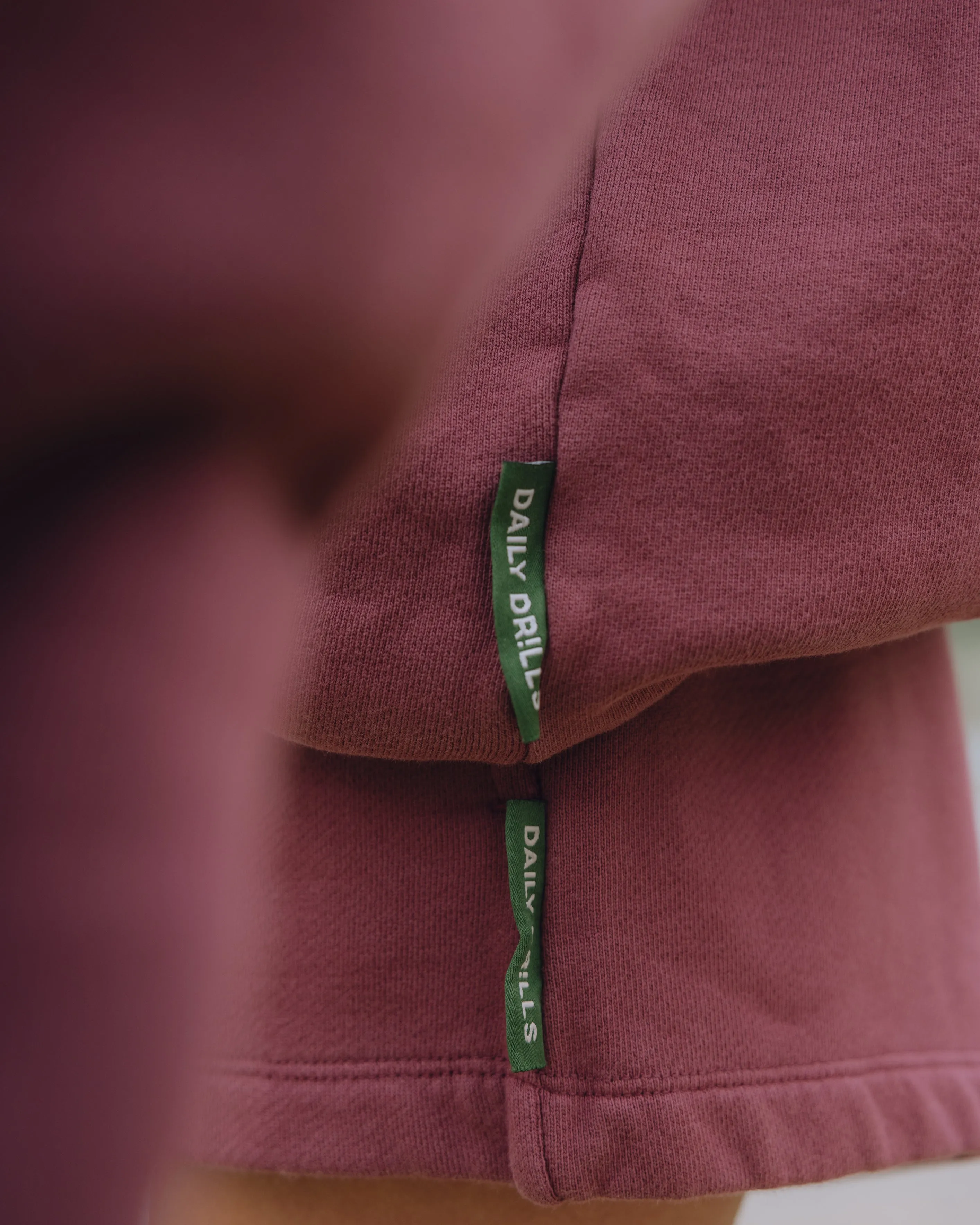 Oversized Heavyweight Vintage Crew - Wine sold by Daily Drills product image thumbnail 4