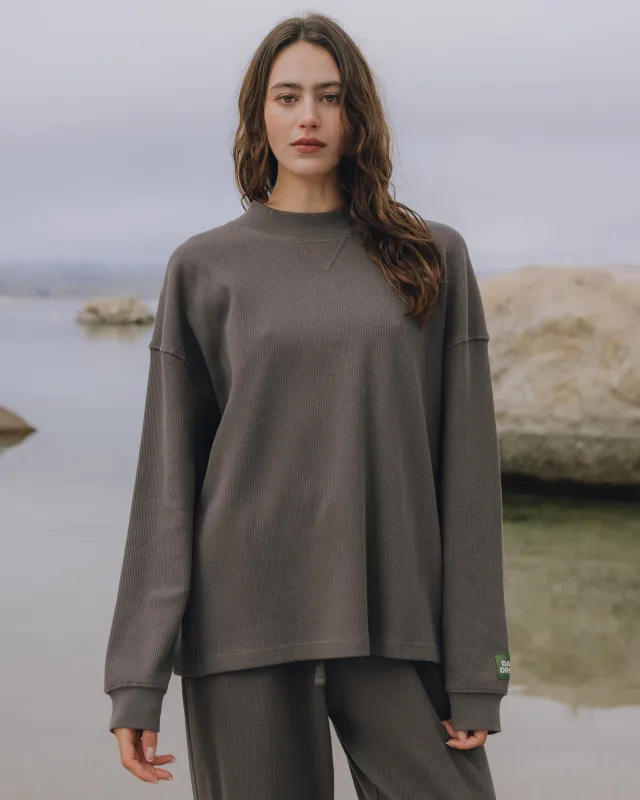 Oversized Vintage Thermal - Vintage Black sold by Daily Drills