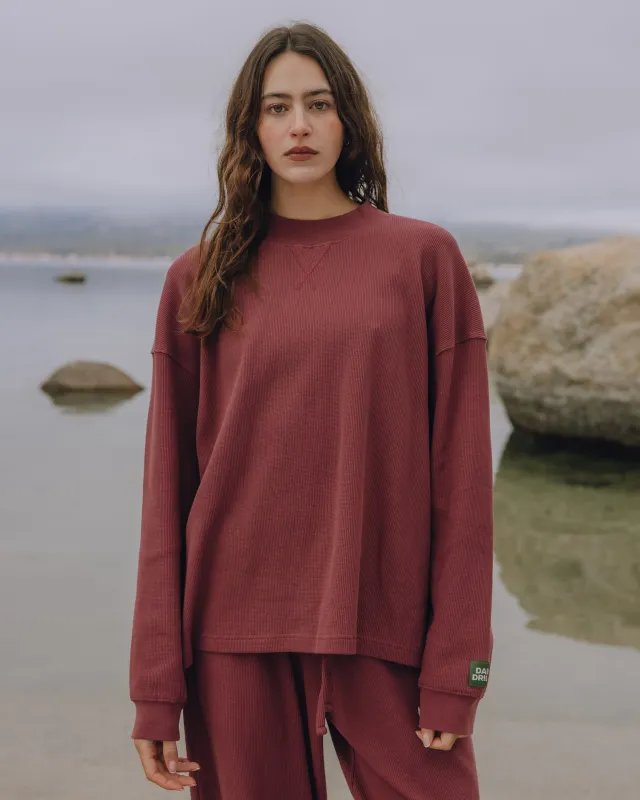 Oversized Vintage Thermal - Wine sold by Daily Drills