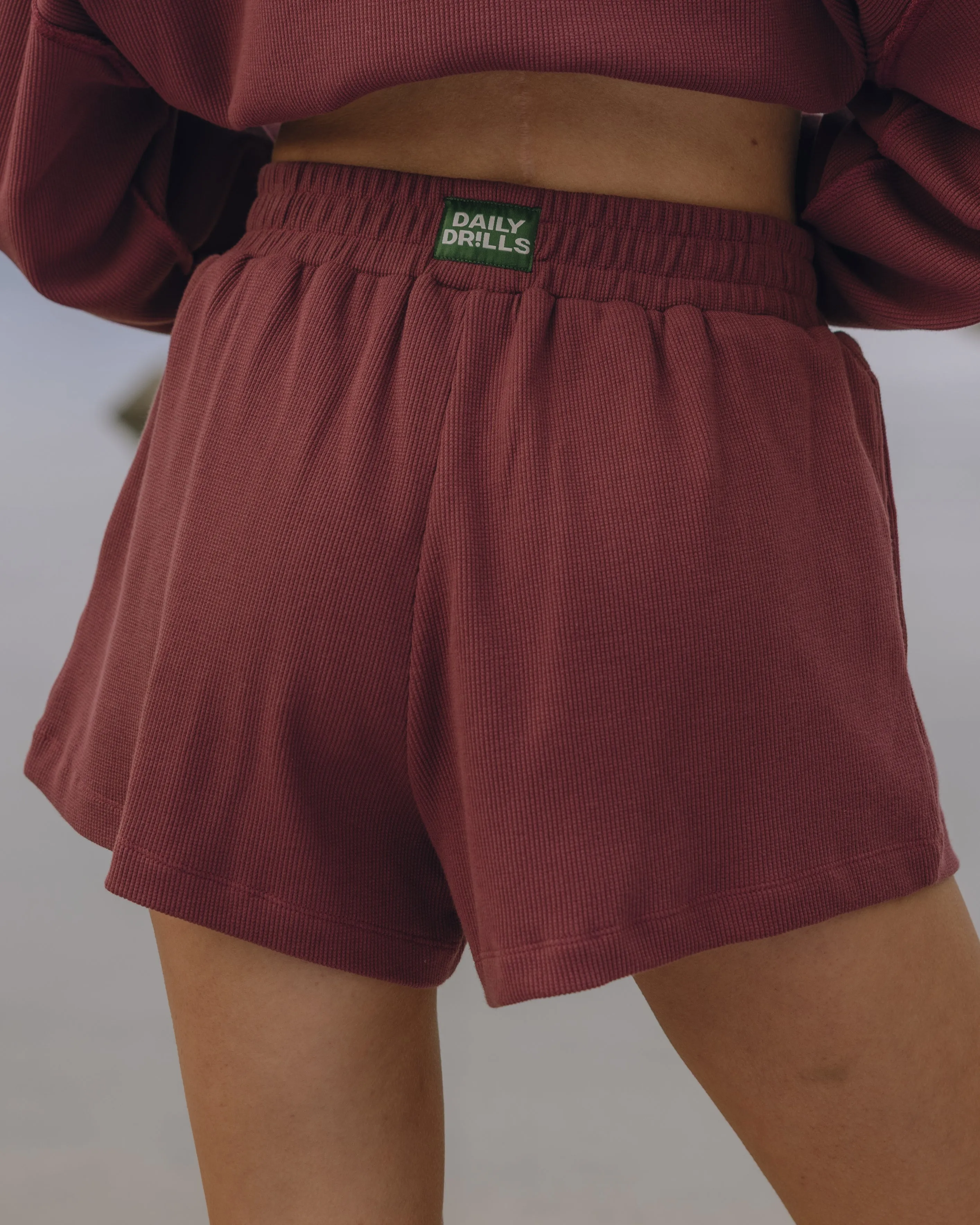 Thermal Resort Shorts - Wine sold by Daily Drills product image thumbnail 2