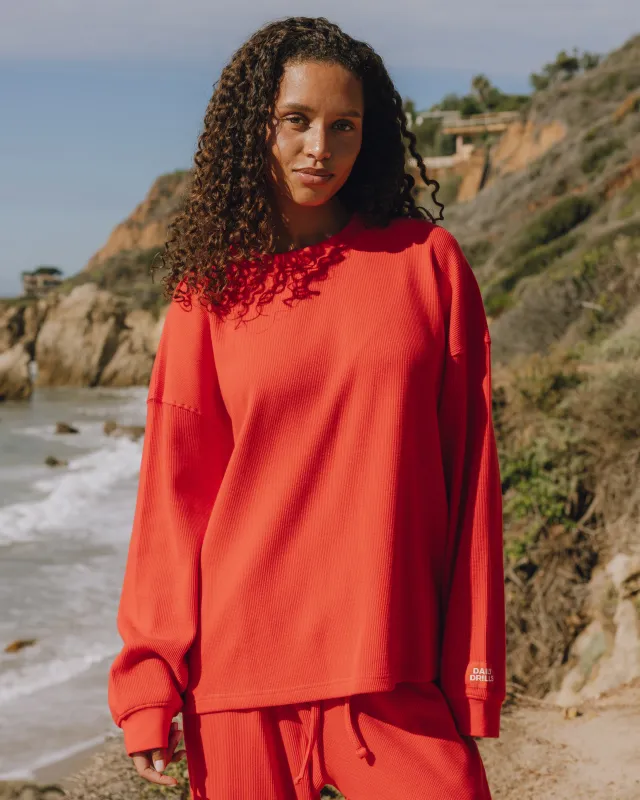 Oversized Sport Thermal - Heart with Monochrome Patch made by Daily Drills