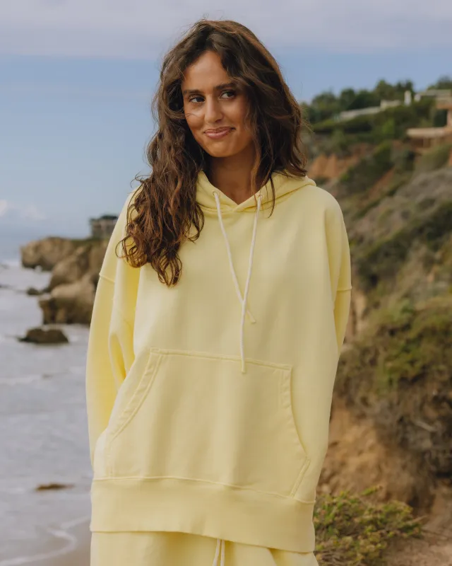 Oversized Paracord Hoodie - Lemonade with Monochrome Patch made by Daily Drills