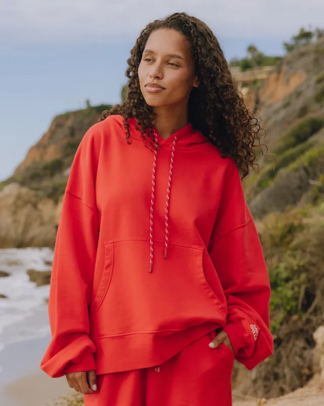 Oversized Paracord Hoodie - Heart with Monochrome Patch sold by Daily Drills