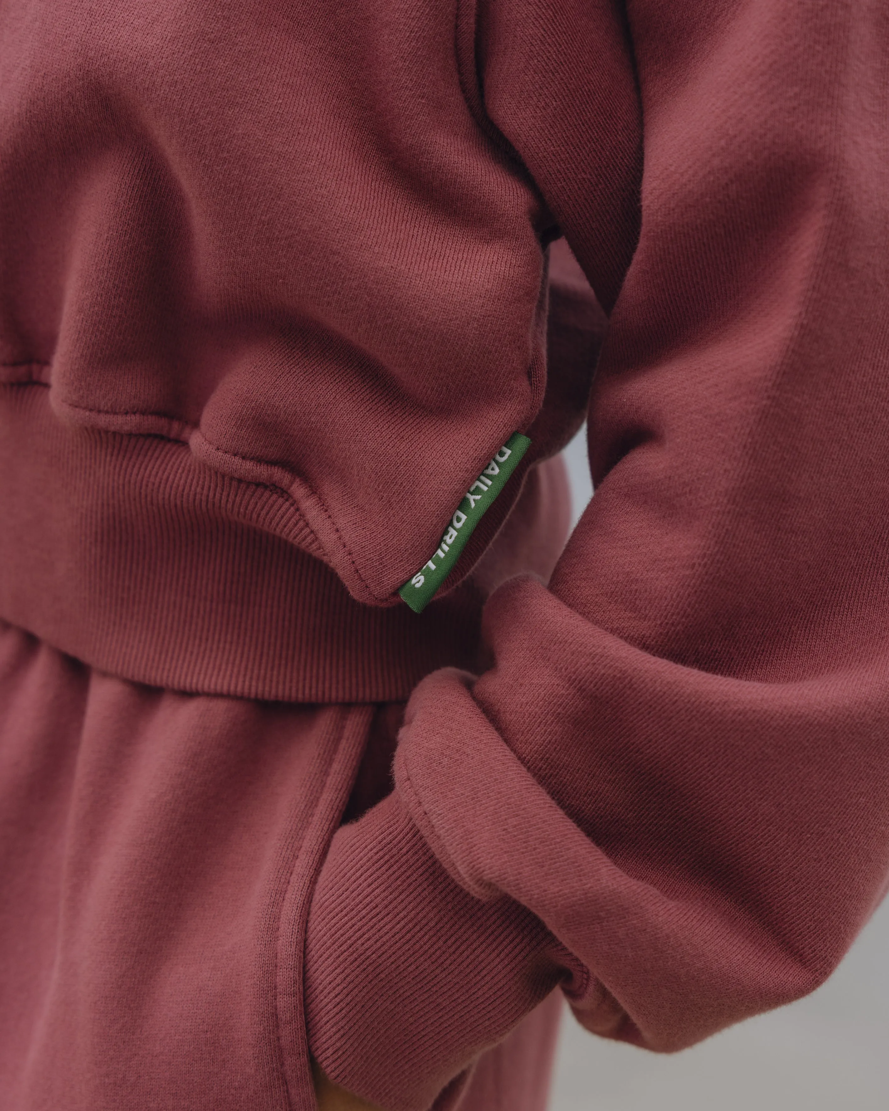 Heavyweight Double Zip Hoodie - Wine sold by Daily Drills product image thumbnail 4