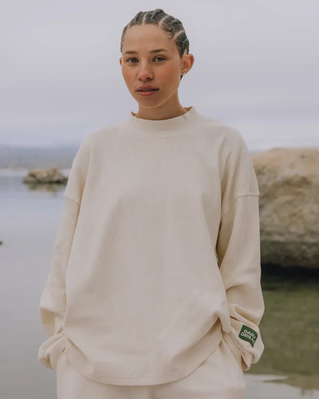 Oversized Vintage Thermal - Sand sold by Daily Drills