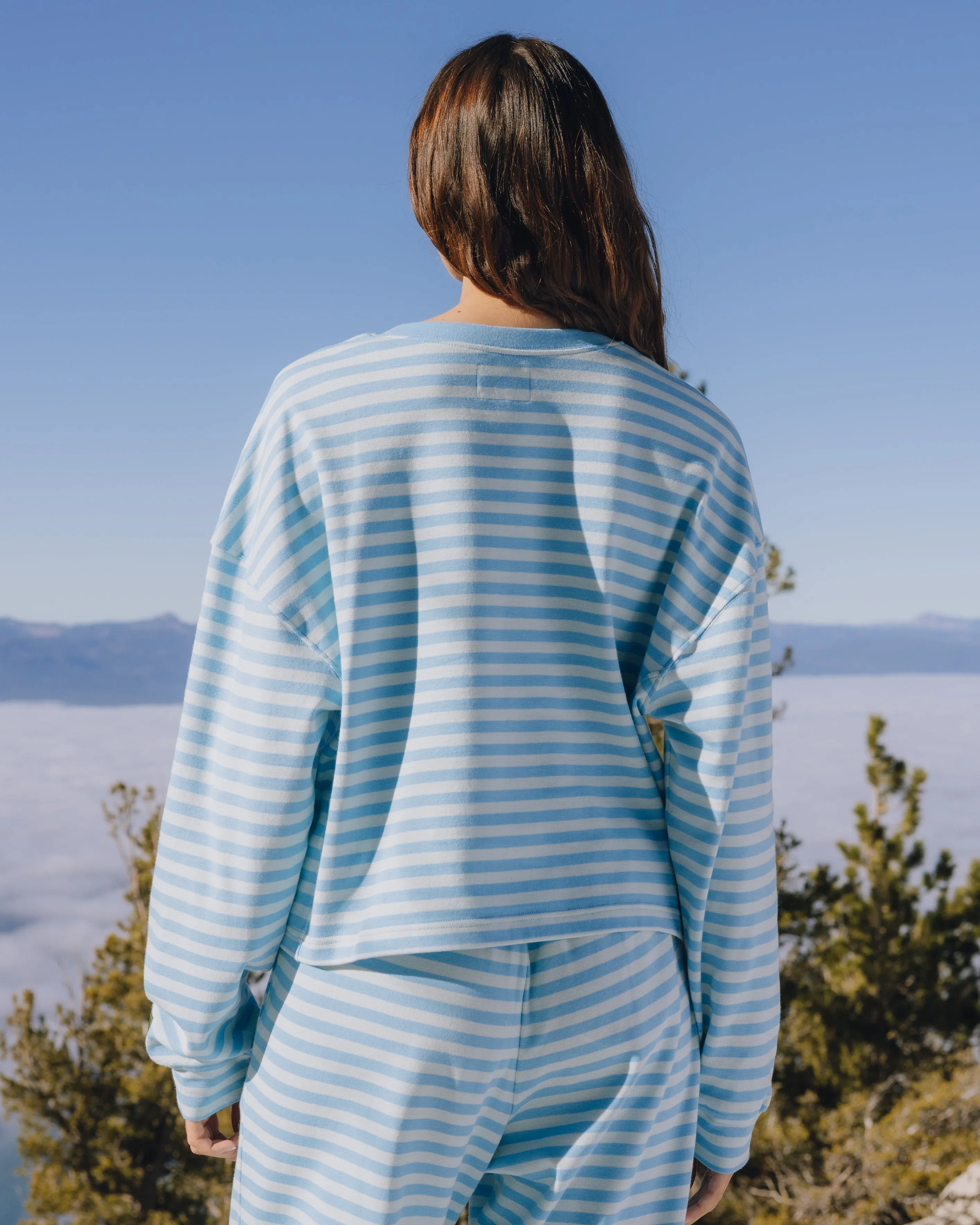 Striped Cotton Long Sleeve - Malibu + Lake Day Stripe sold by Daily Drills product image thumbnail 2