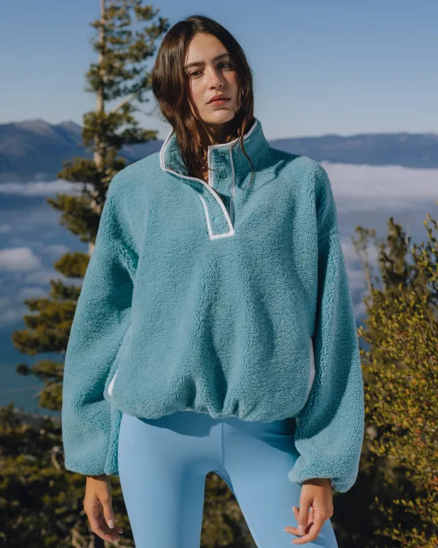 Sherpa Jacket - Teal made by Daily Drills