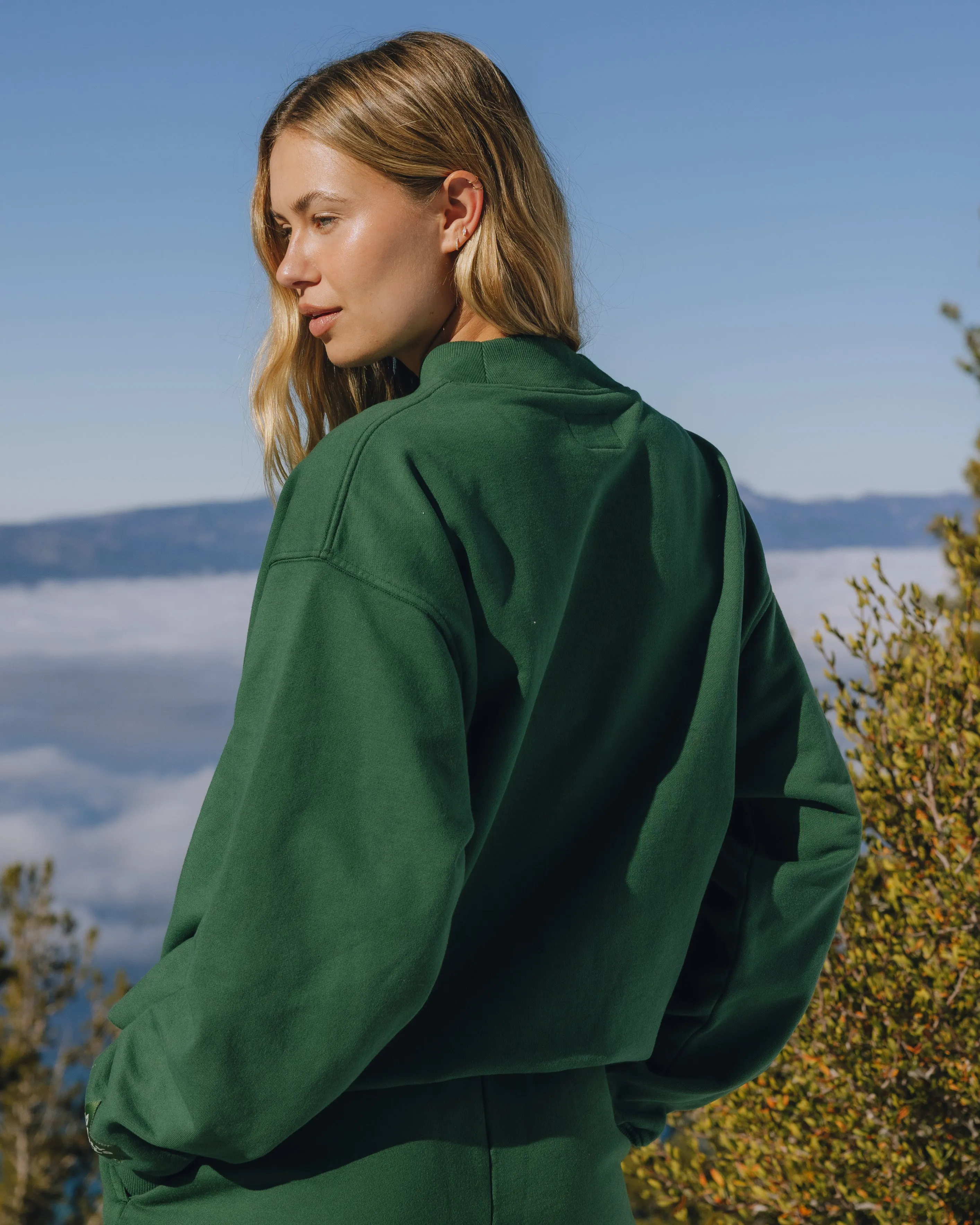 Oversized Vintage Ski + Surf Crew - Forest Green sold by Daily Drills product image thumbnail 3