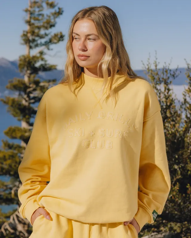 Oversized Vintage Ski + Surf Crew - Sunny made by Daily Drills