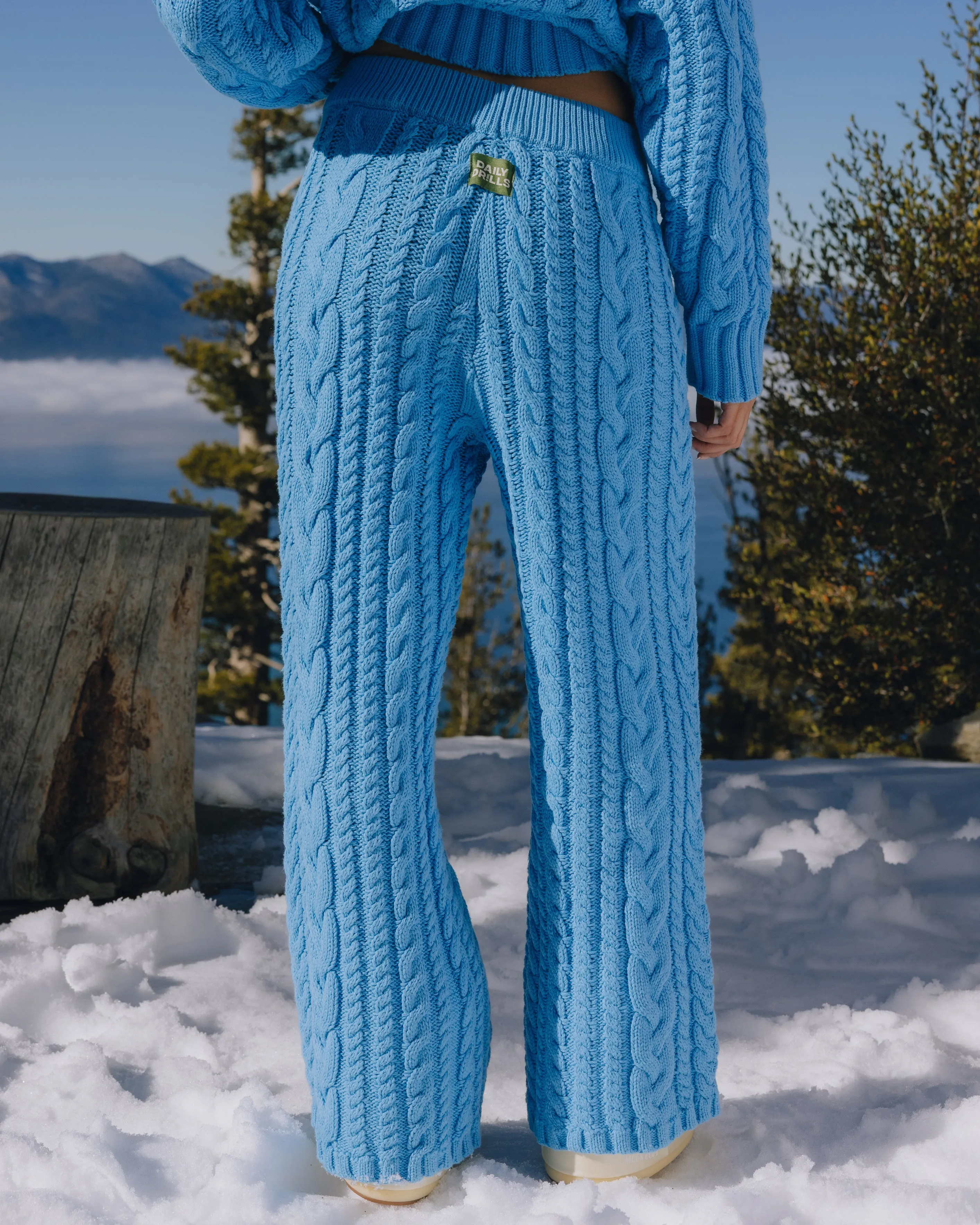 Cable Knit Resort Pants - Malibu sold by Daily Drills product image thumbnail 2