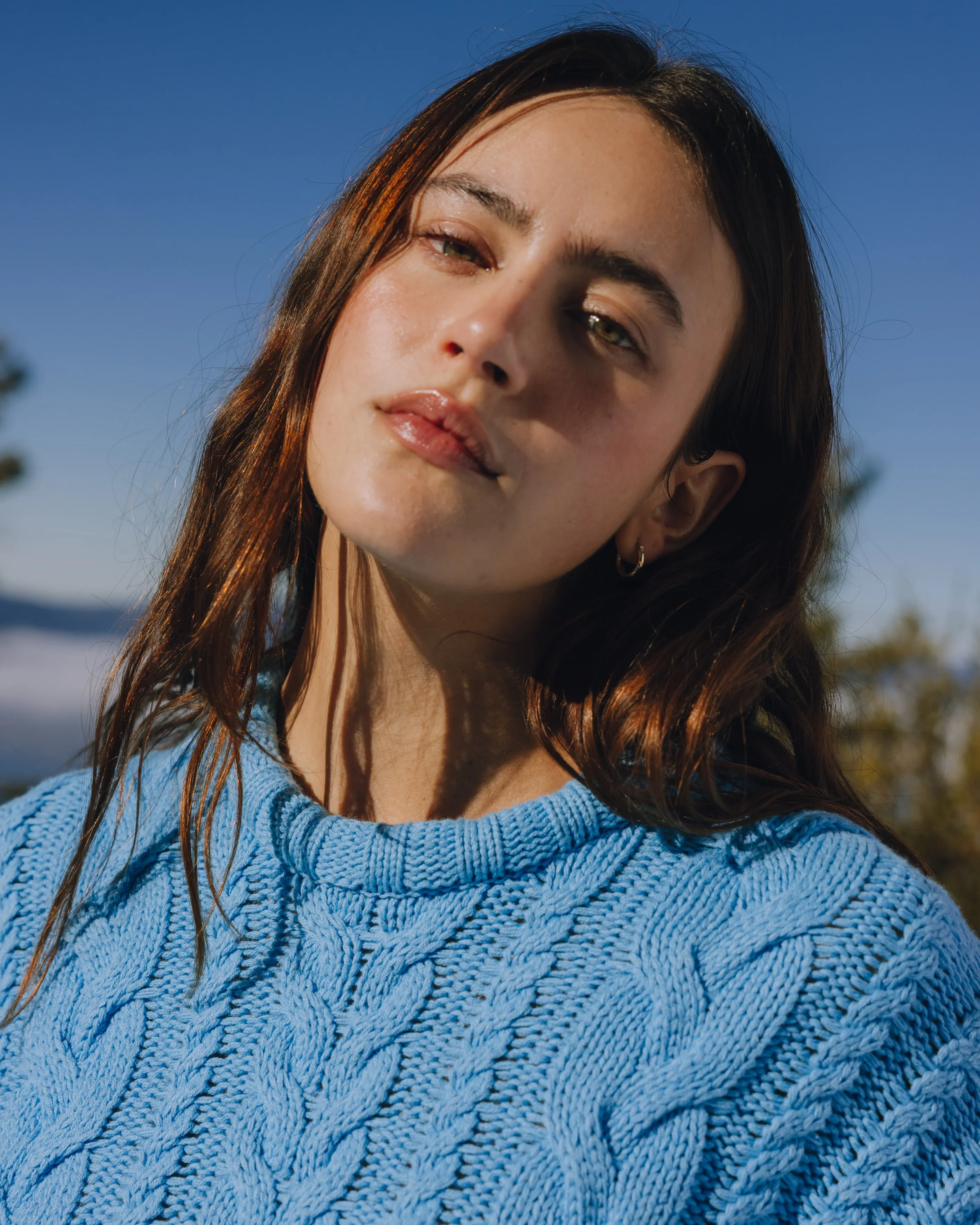 Cable Knit Oversized Sweater - Malibu sold by Daily Drills product image thumbnail 3