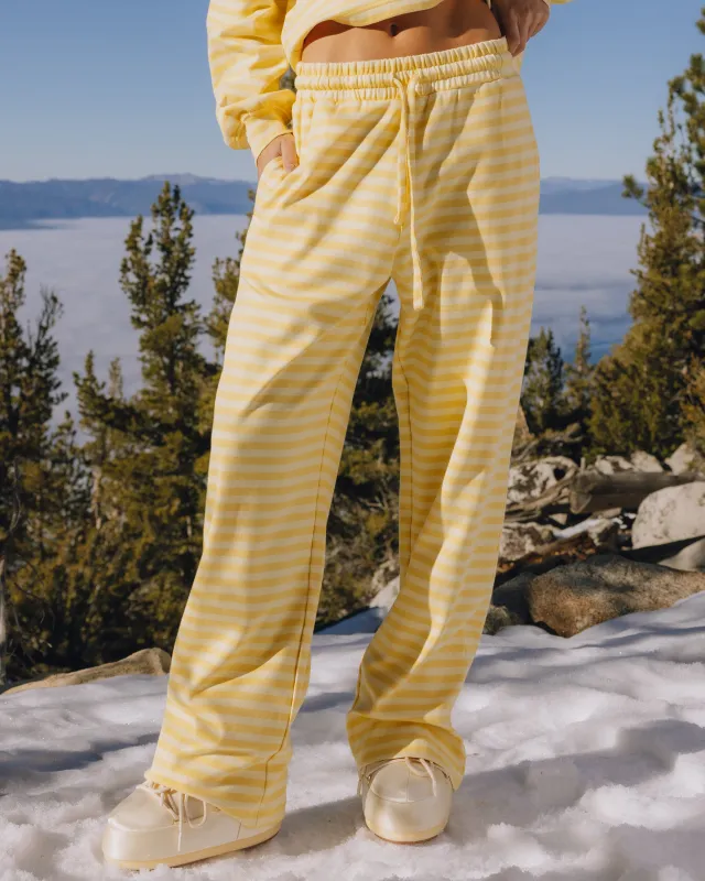 Striped Cotton Pants - Sunny + Butter Stripe sold by Daily Drills