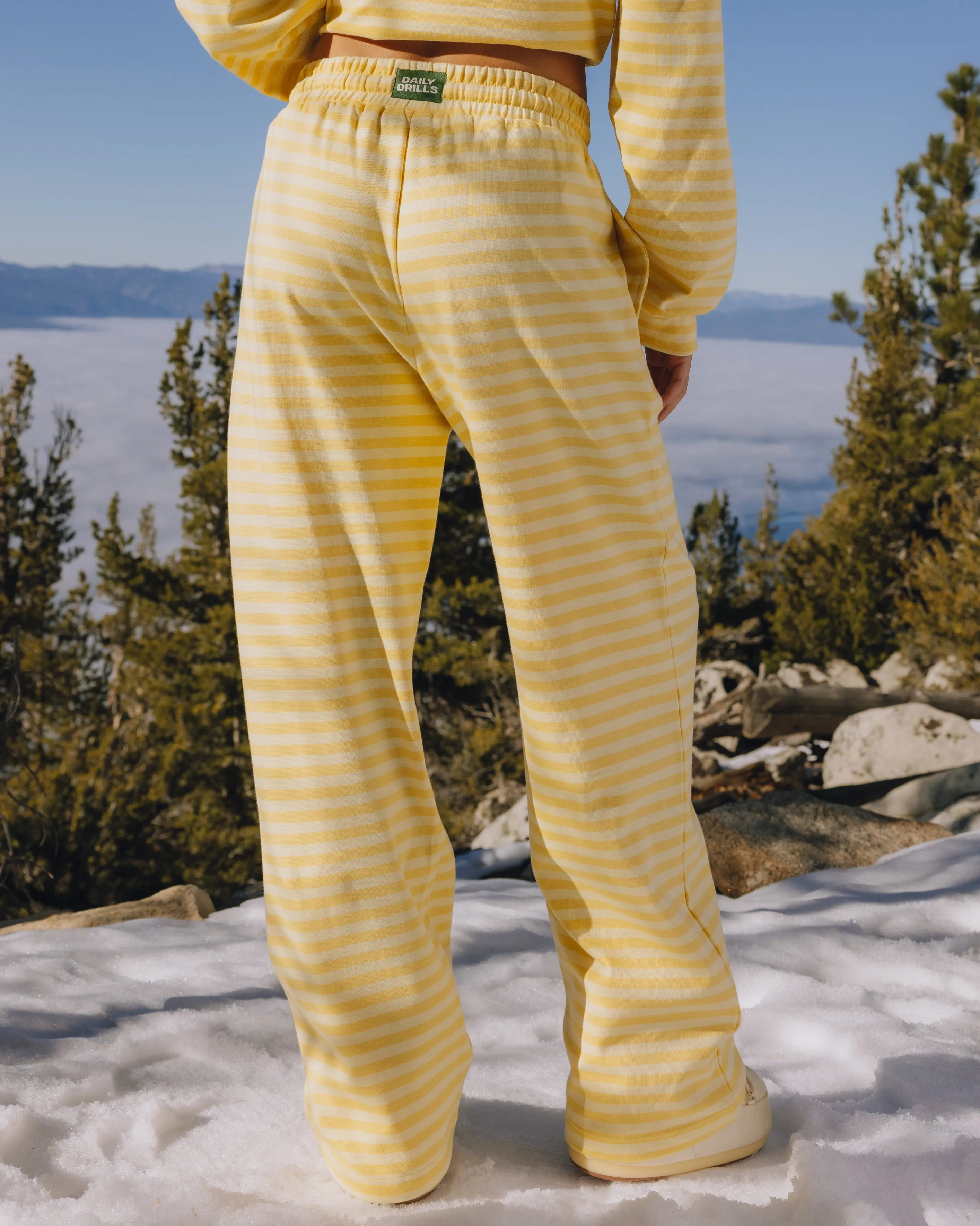 Striped Cotton Pants - Sunny + Butter Stripe sold by Daily Drills product image thumbnail 2