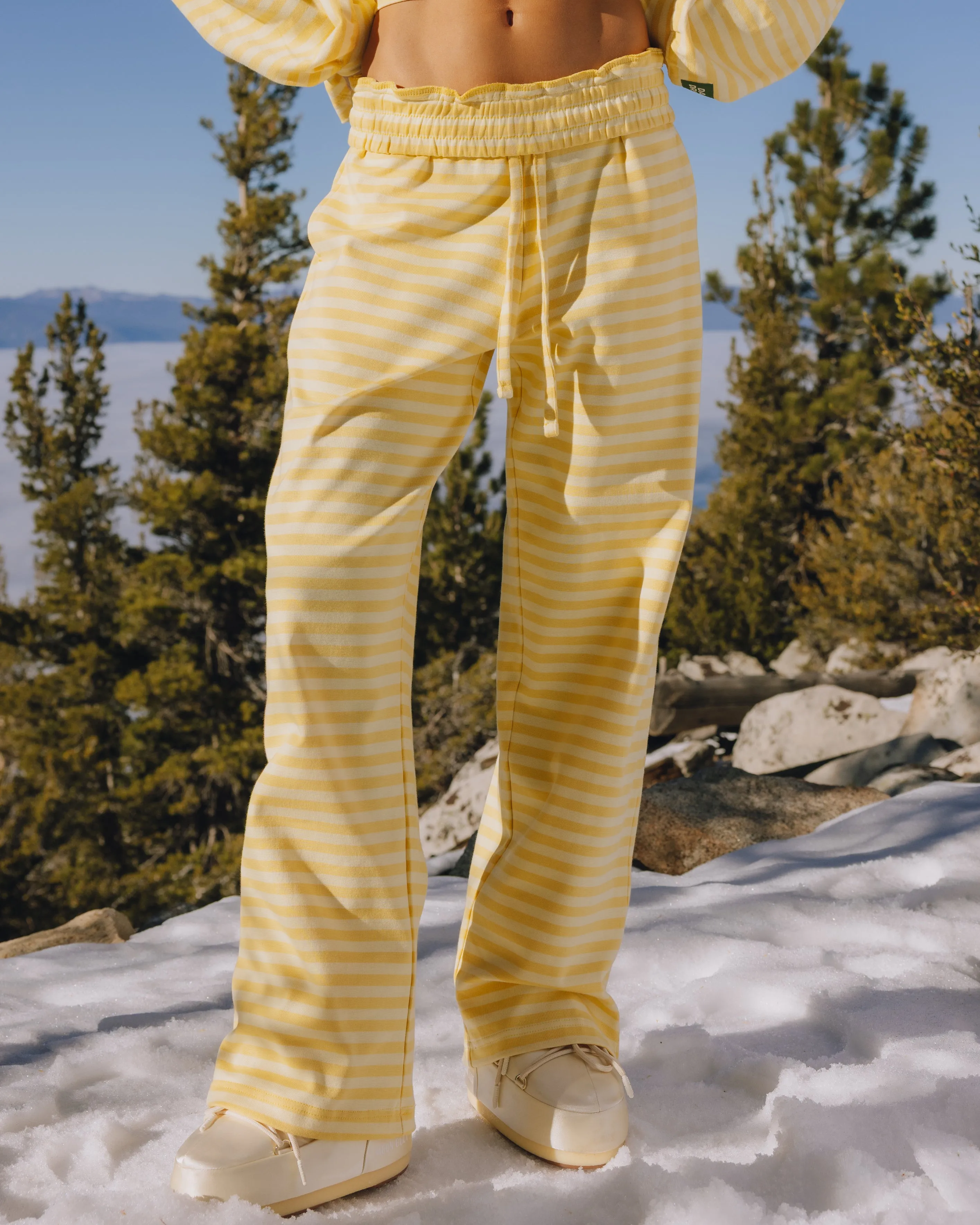 Striped Cotton Pants - Sunny + Butter Stripe sold by Daily Drills product image thumbnail 3