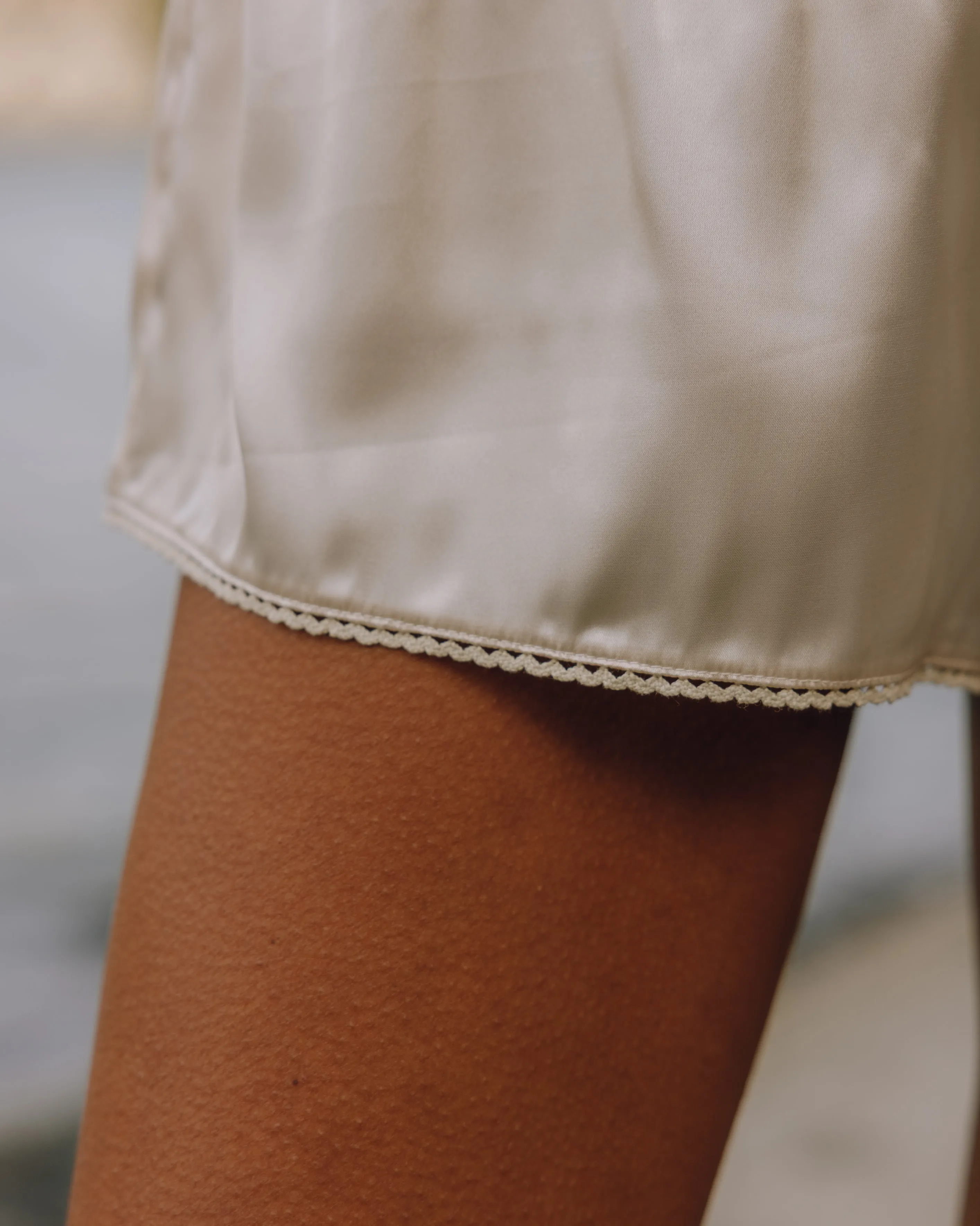 Silky Micro Shorts - Champagne sold by Daily Drills product image thumbnail 3