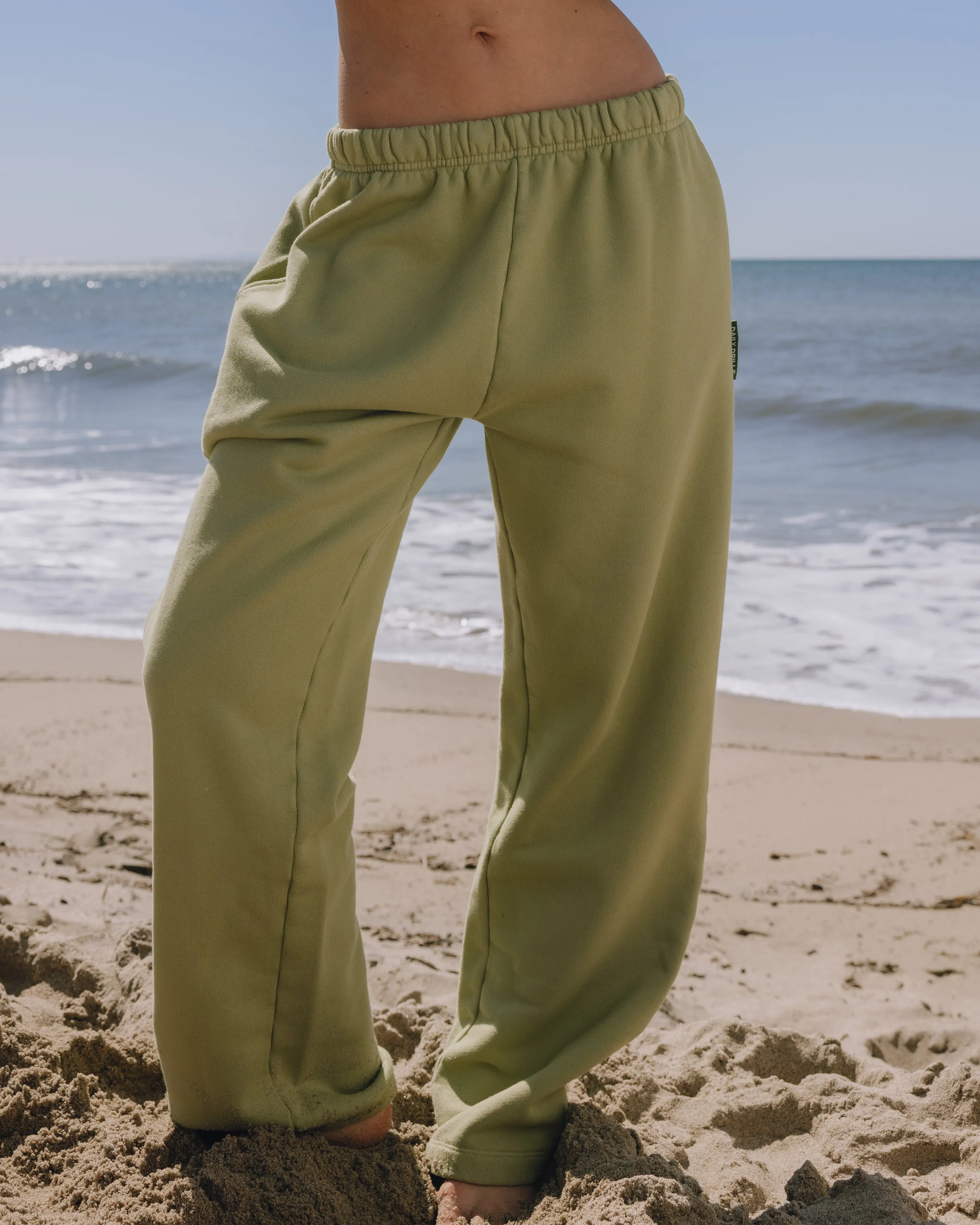 Heavyweight Straight Leg Sweatpants - Matcha sold by Daily Drills