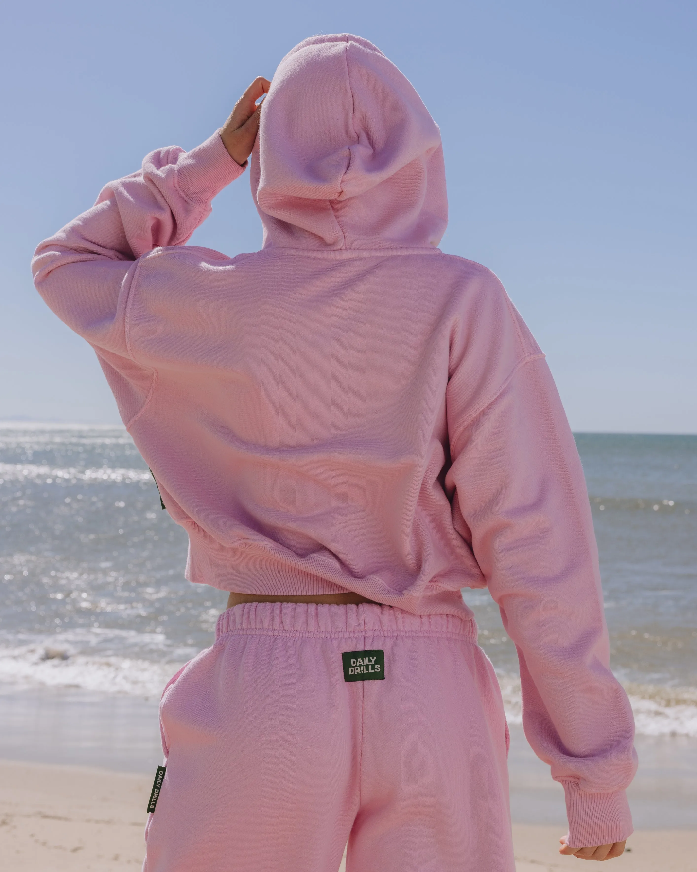 Heavyweight Double Zip Hoodie - Taffy sold by Daily Drills product image thumbnail 2