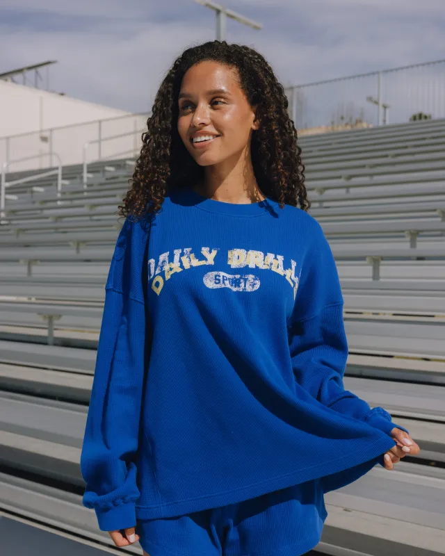 Oversized All Stars Thermal - Cobalt made by Daily Drills
