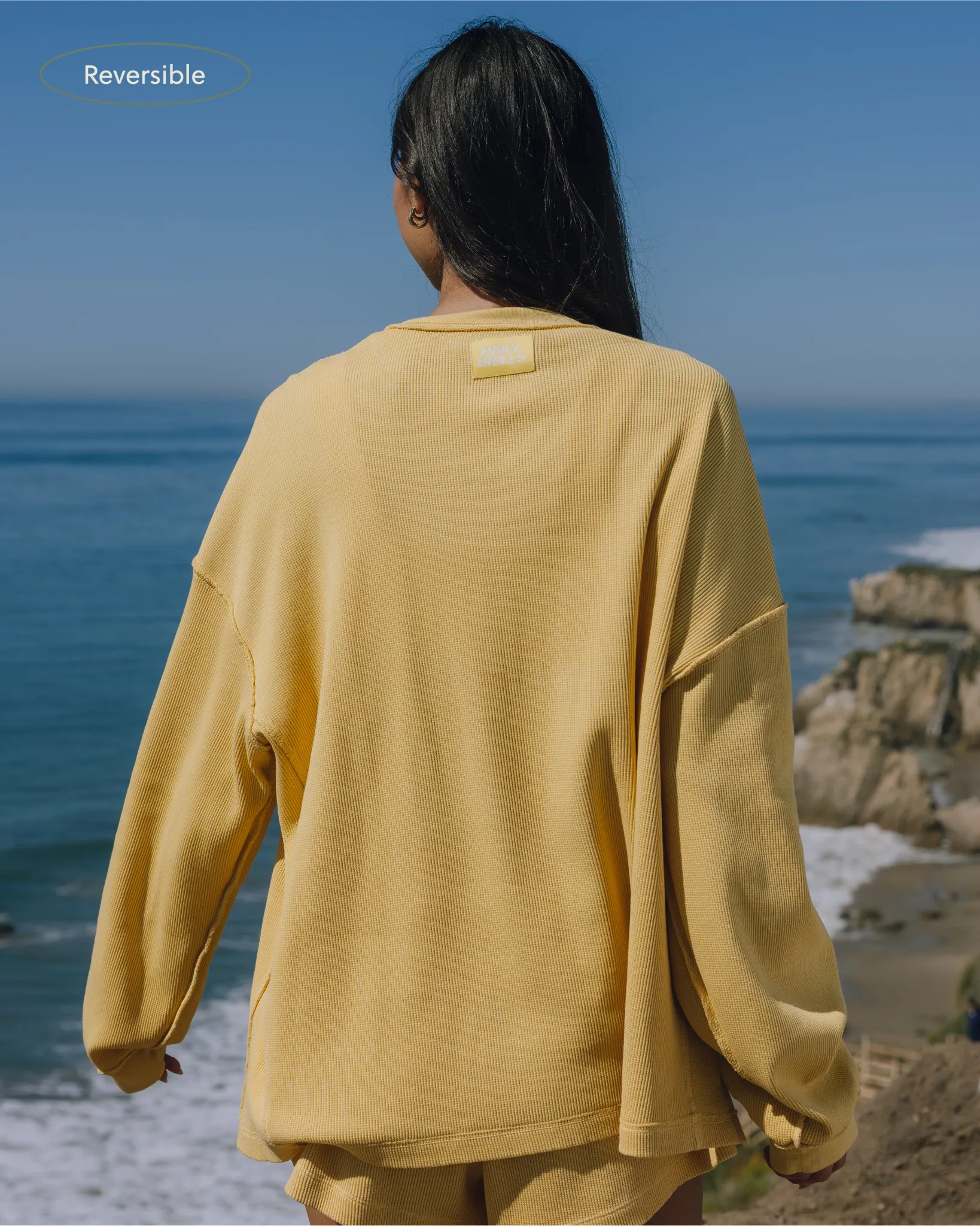 Oversized Thermal - Sunsoaked Sunny with Monochrome Patch sold by Daily Drills product image thumbnail 3