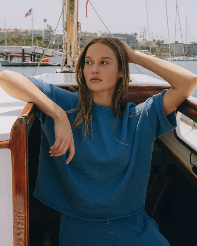 Beach Knit Cropped Sleeve - Cabana made by Daily Drills