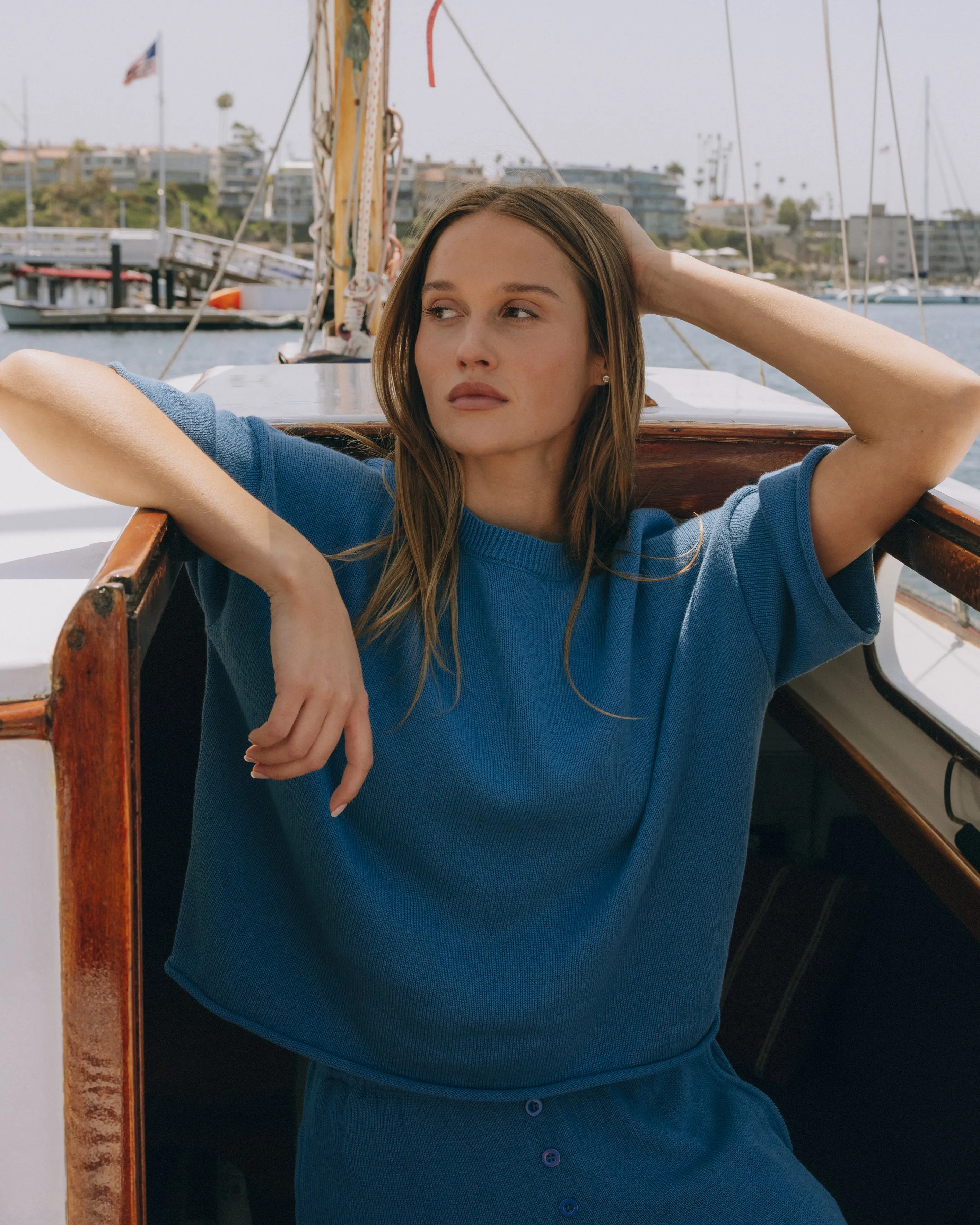 Beach Knit Cropped Sleeve - Cabana sold by Daily Drills