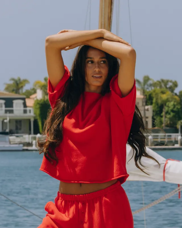 Beach Knit Cropped Sleeve - Heart made by Daily Drills