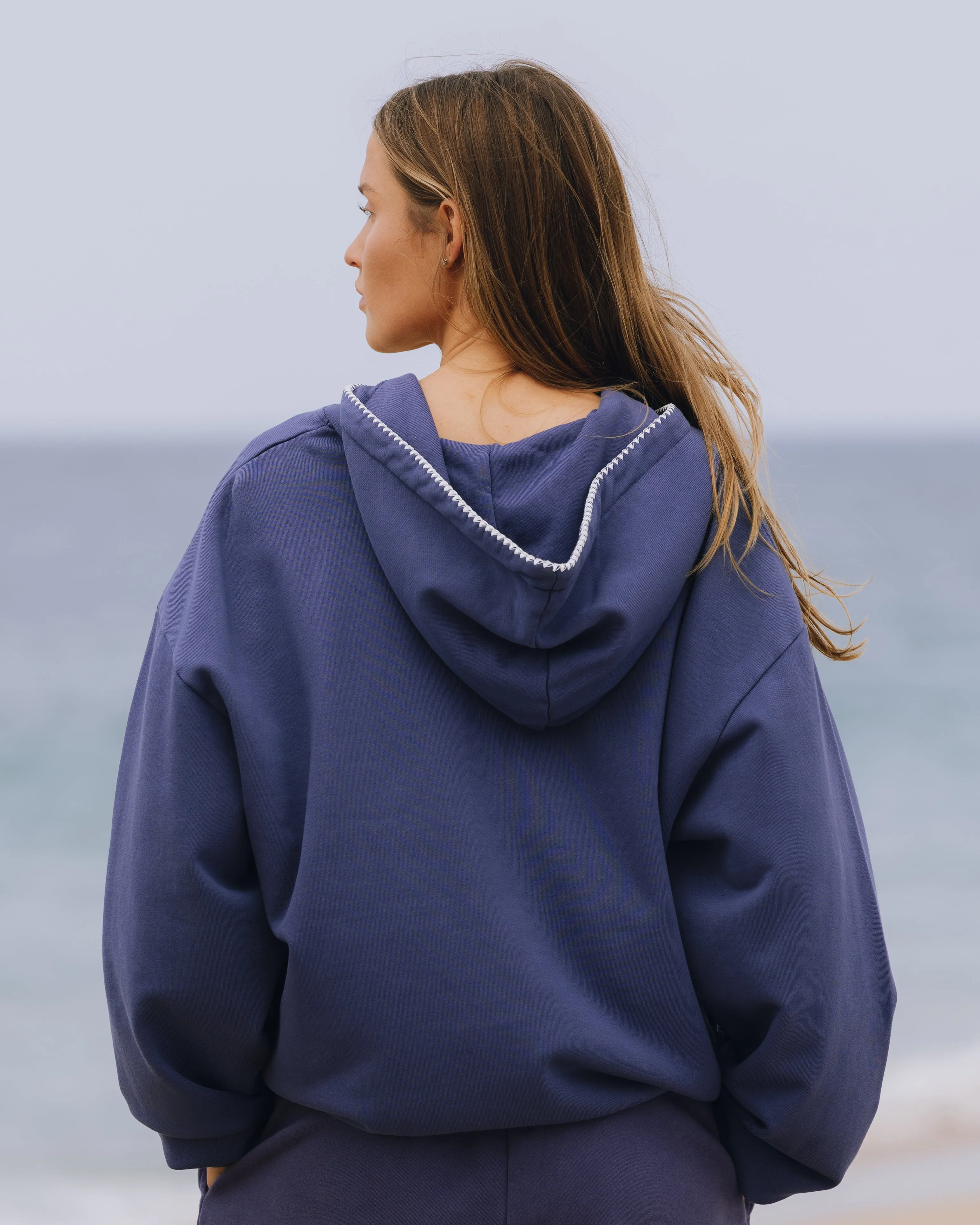 Americana Zip Hoodie - Navy sold by Daily Drills product image thumbnail 3