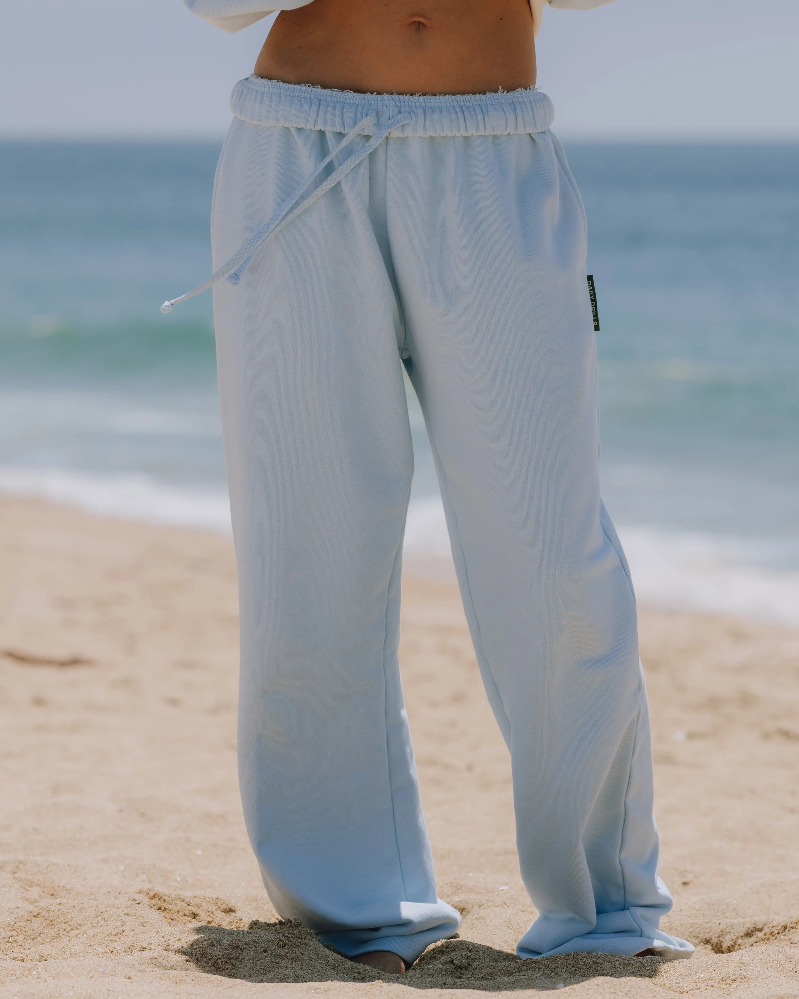 Heavyweight Straight Leg Sweatpants - Powder sold by Daily Drills product image thumbnail 4
