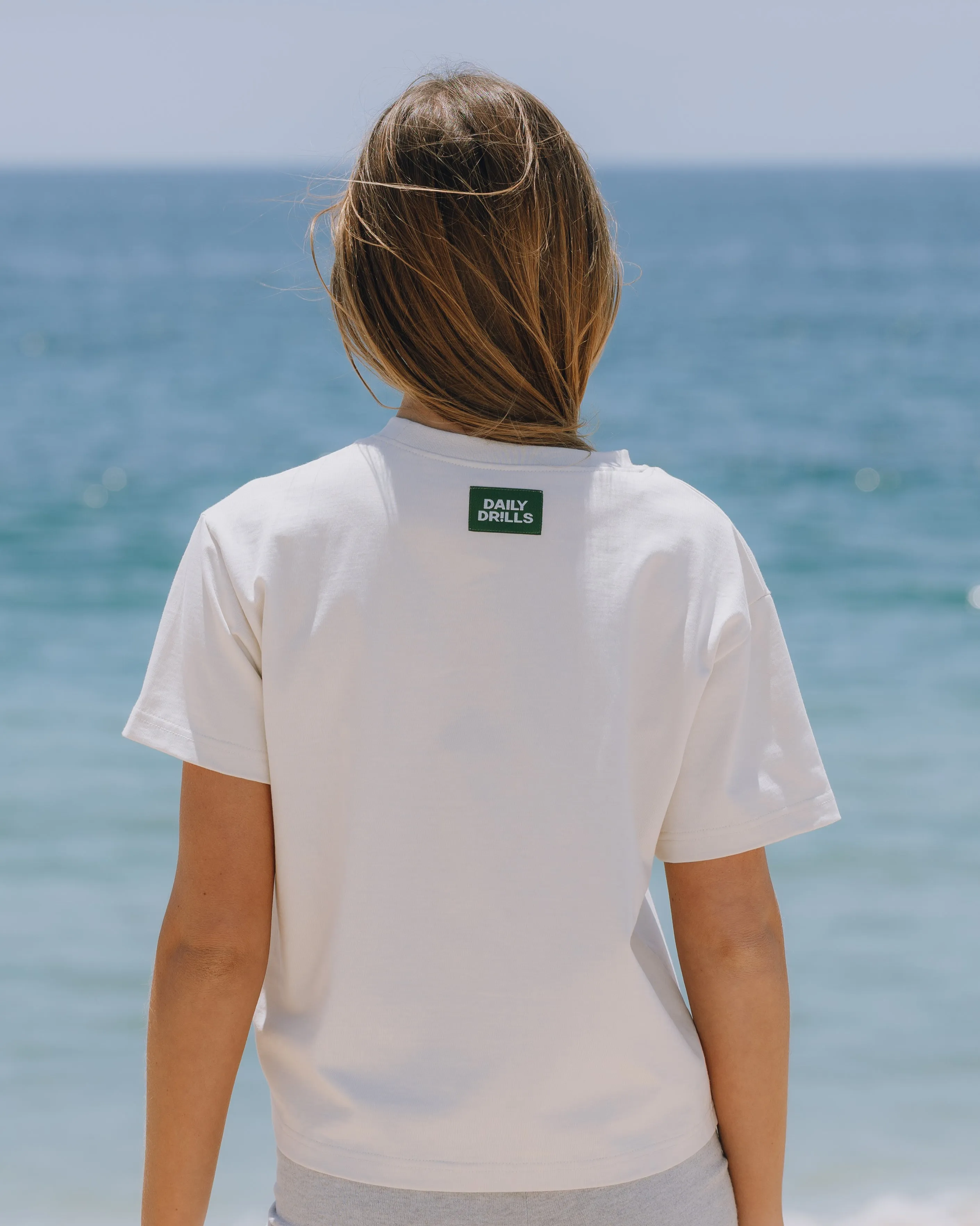 Summer Forever Boxy Tee - Cream sold by Daily Drills product image thumbnail 3