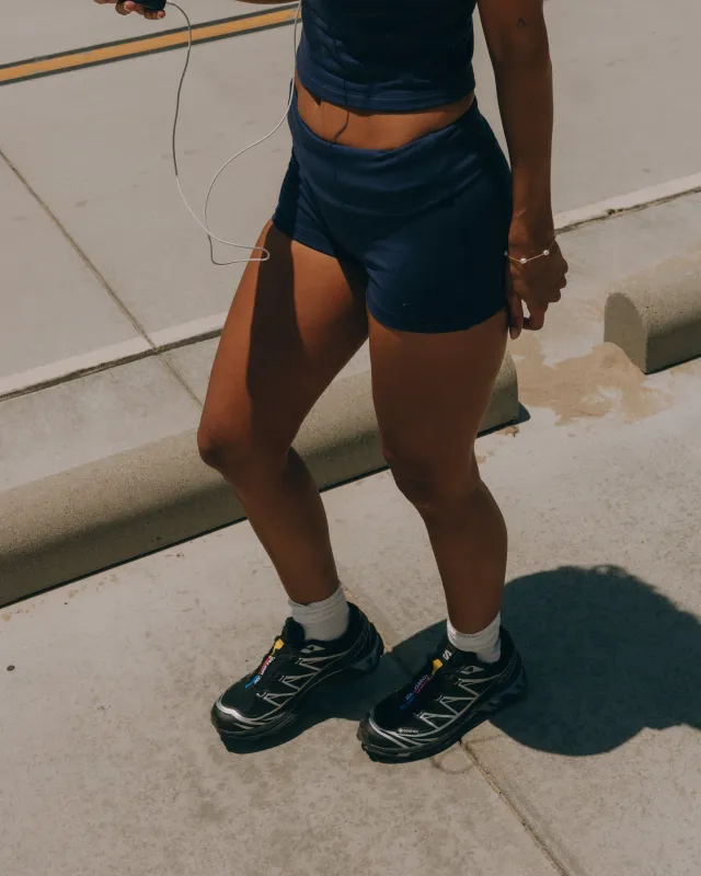 Foldover Shorts - Navy made by Daily Drills
