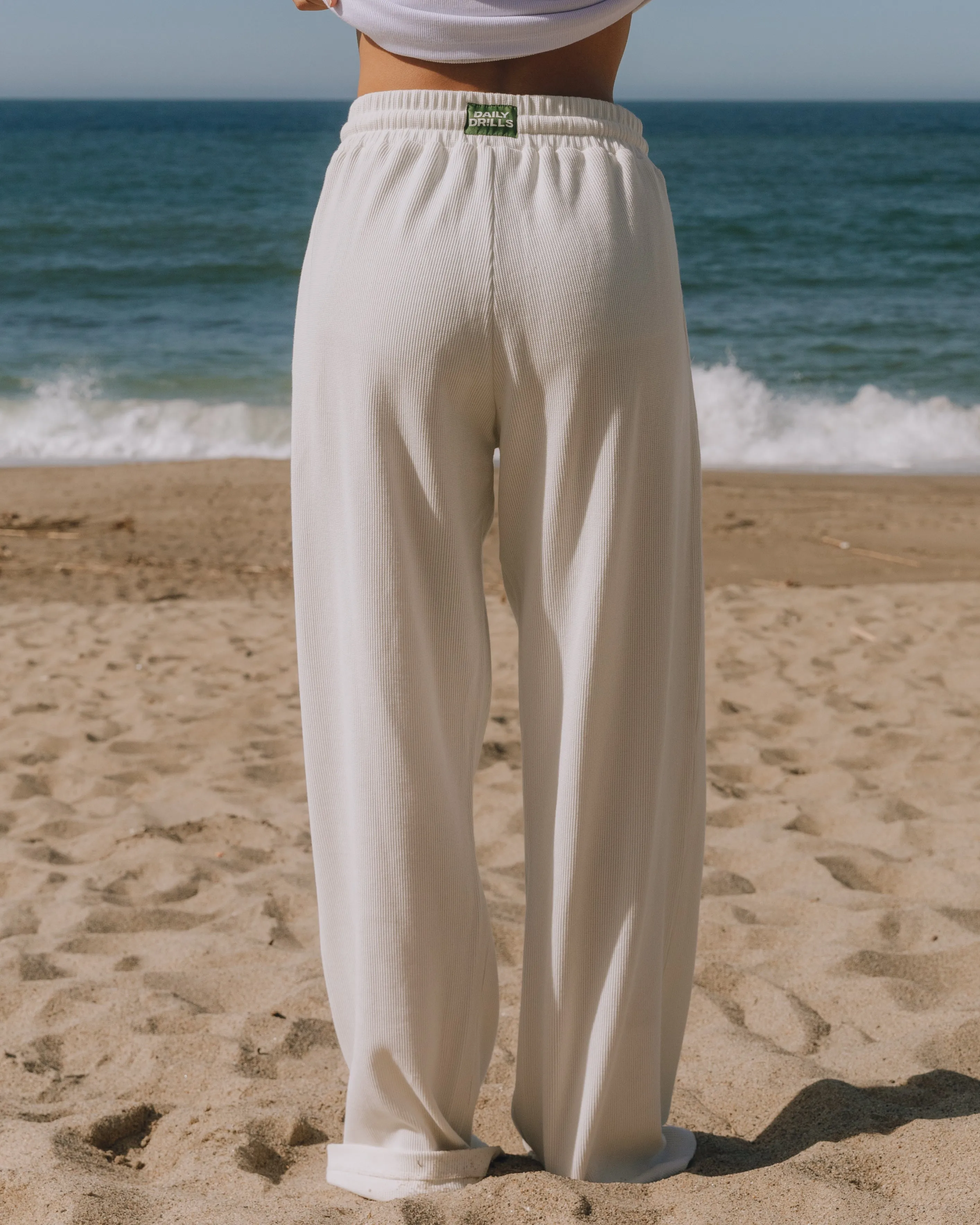 Thermal Resort Pants - White sold by Daily Drills product image thumbnail 2