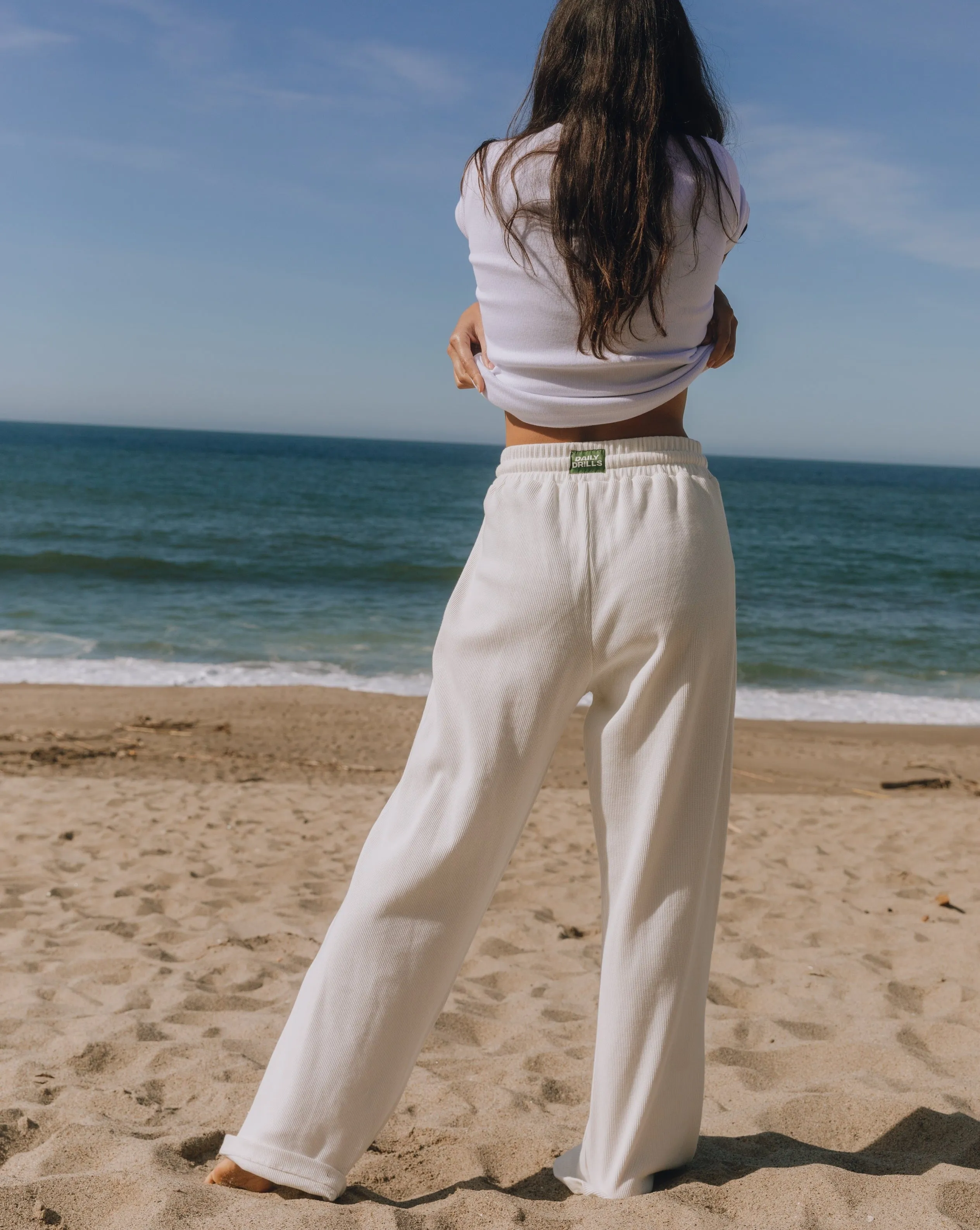 Thermal Resort Pants - White sold by Daily Drills product image thumbnail 3