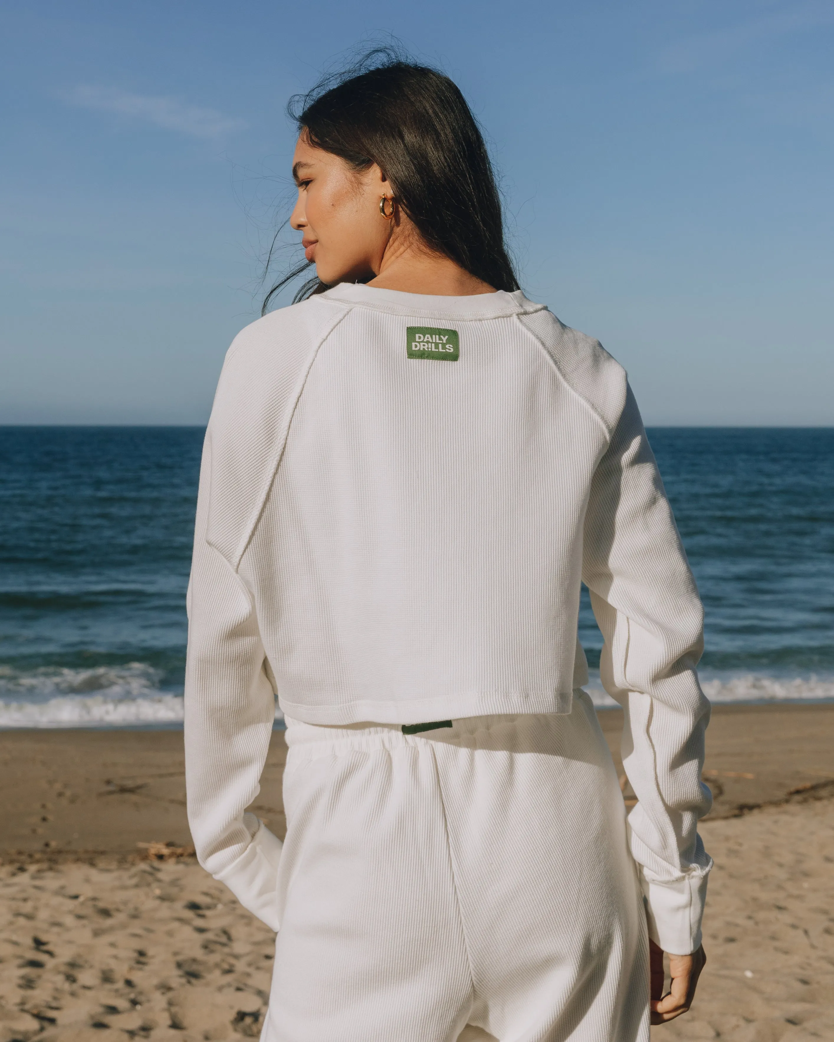 Cropped Thermal - White sold by Daily Drills product image thumbnail 3
