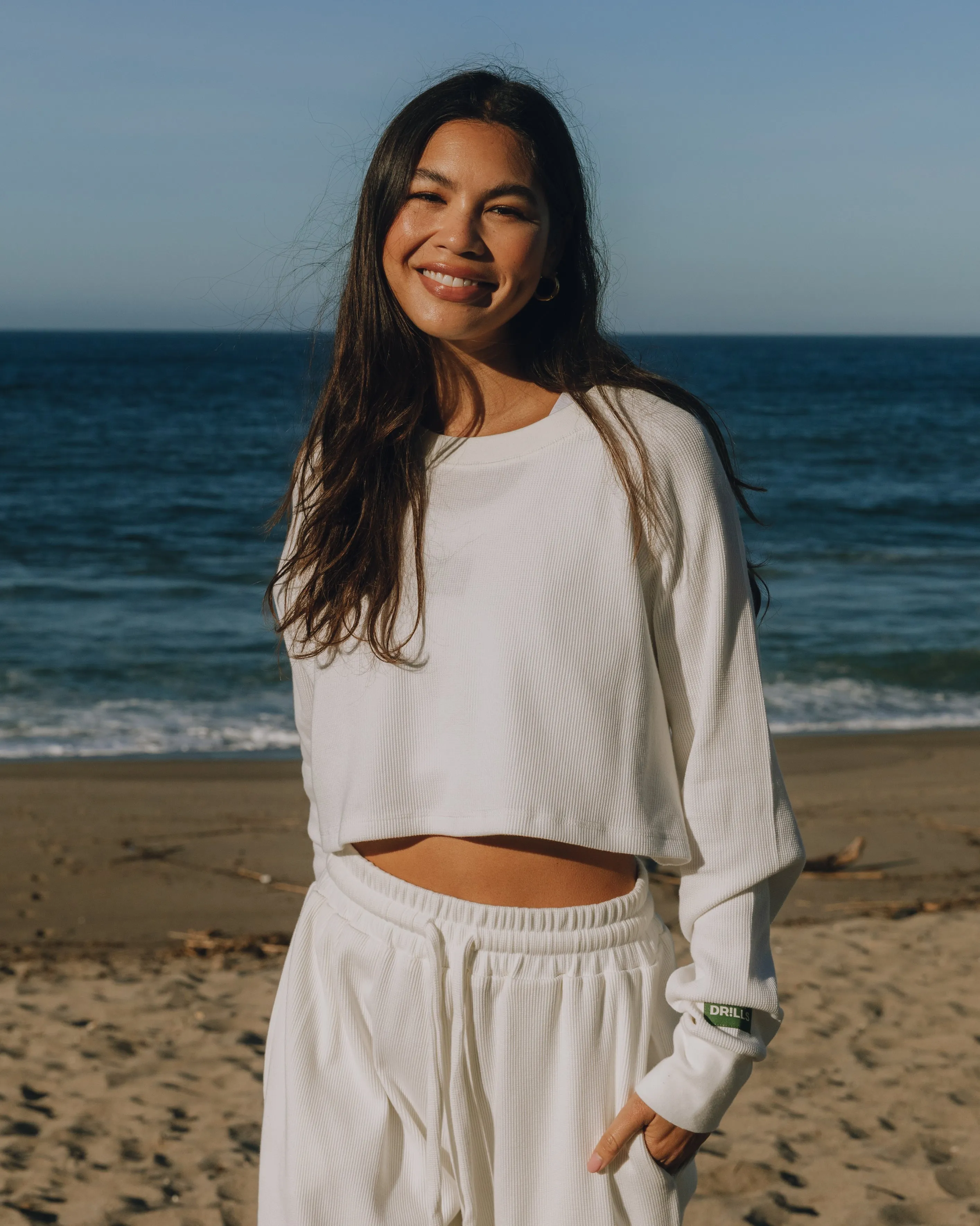 Cropped Thermal - White sold by Daily Drills
