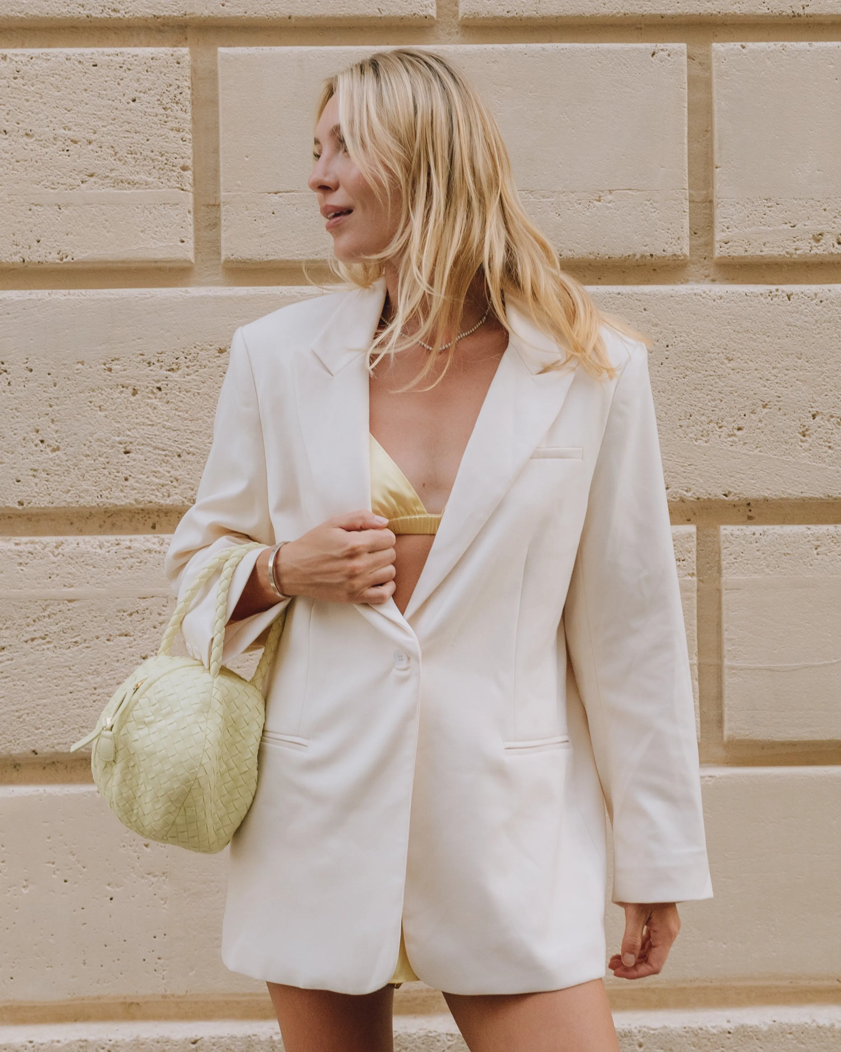 Oversized Blazer - Beige sold by Daily Drills