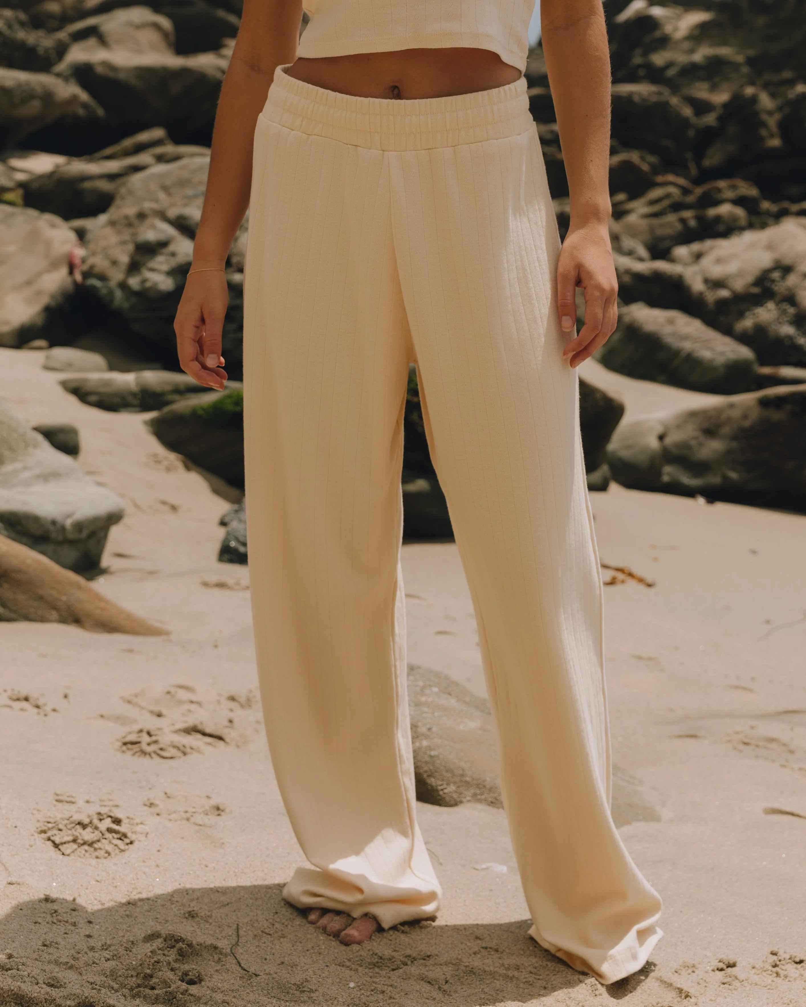 Pointelle Pants - Cream sold by Daily Drills