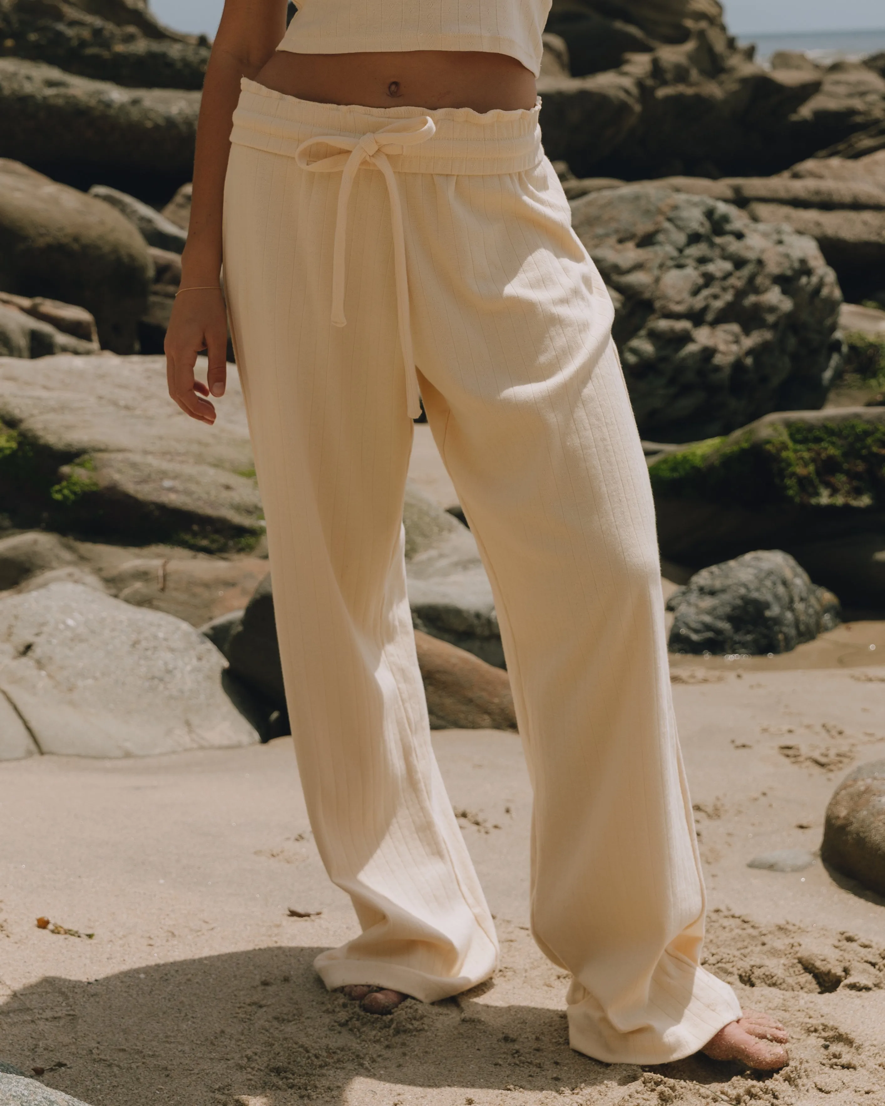 Pointelle Pants - Cream sold by Daily Drills product image thumbnail 3