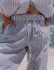 Seersucker Resort Pants - Light Blue + White Stripe sold by Daily Drills