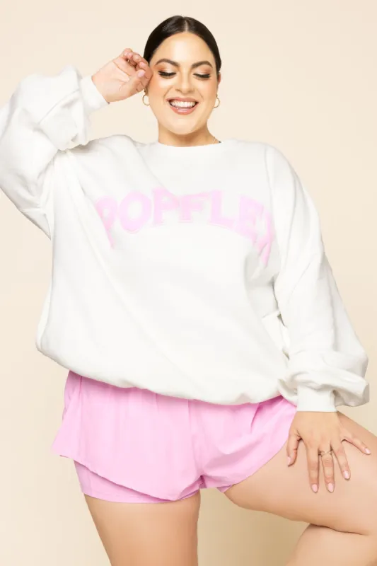 POPFLEX® Cloud Crewneck Sweater - White made by POPFLEX