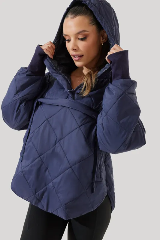 Pillow Packable Puffer Jacket - Peacoat Navy sold by POPFLEX