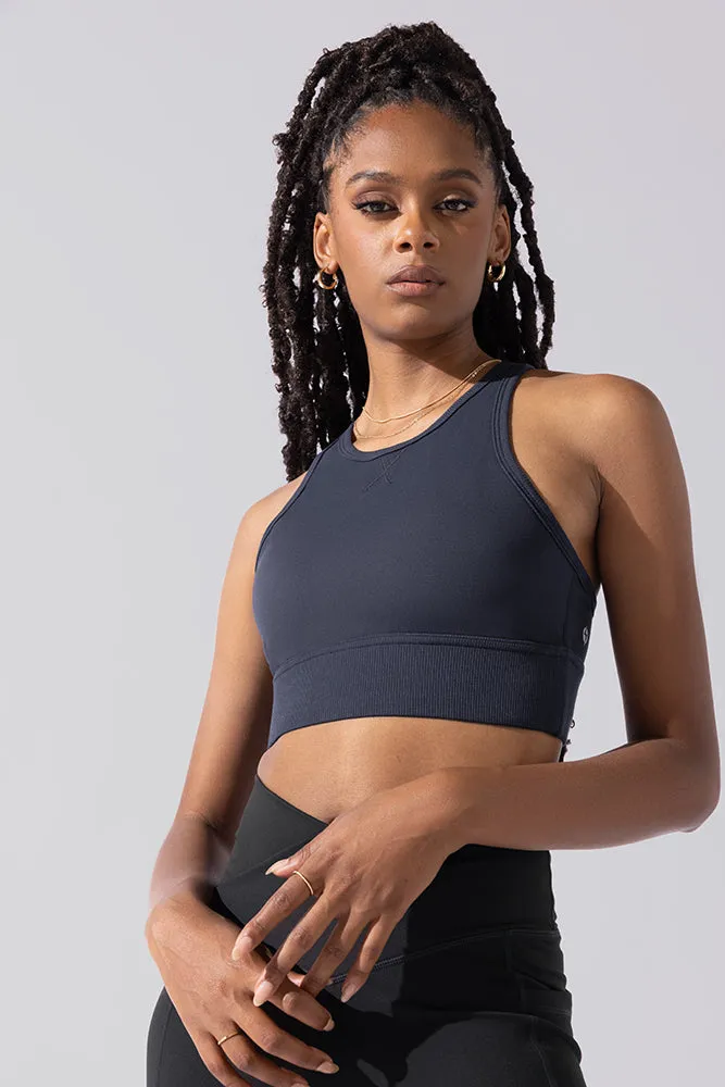 Sweat Sesh Crop Top - Smoky Navy sold by POPFLEX product image thumbnail 3