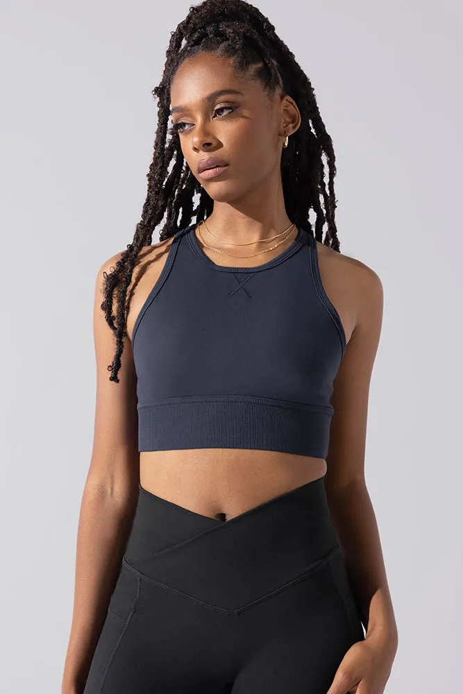 Sweat Sesh Crop Top - Smoky Navy sold by POPFLEX product image thumbnail 4