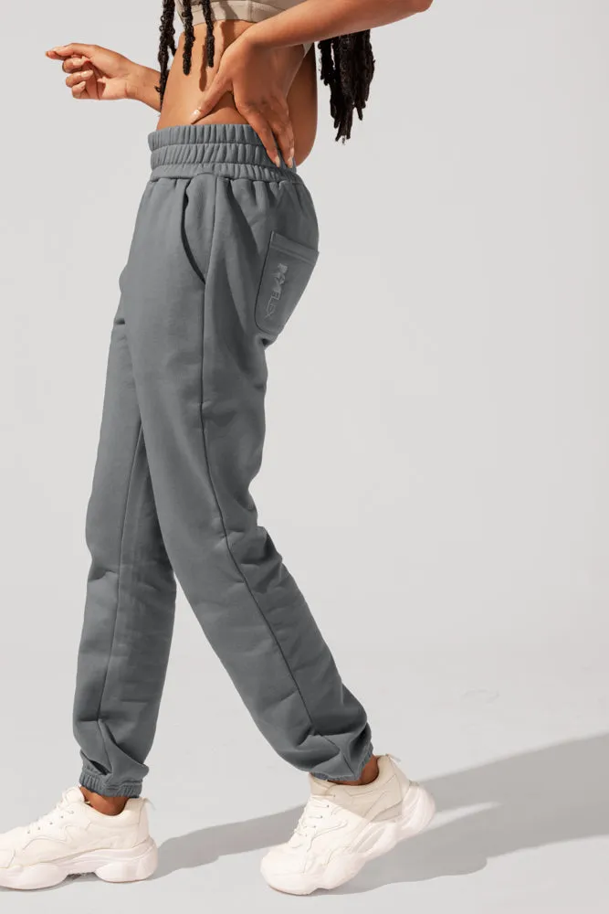 Cloud Rollover Sweatpant - Smoke sold by POPFLEX product image thumbnail 2