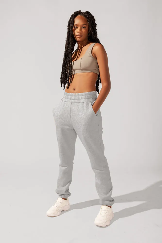 Cloud Rollover Sweatpant - Heather Grey sold by POPFLEX product image thumbnail 2